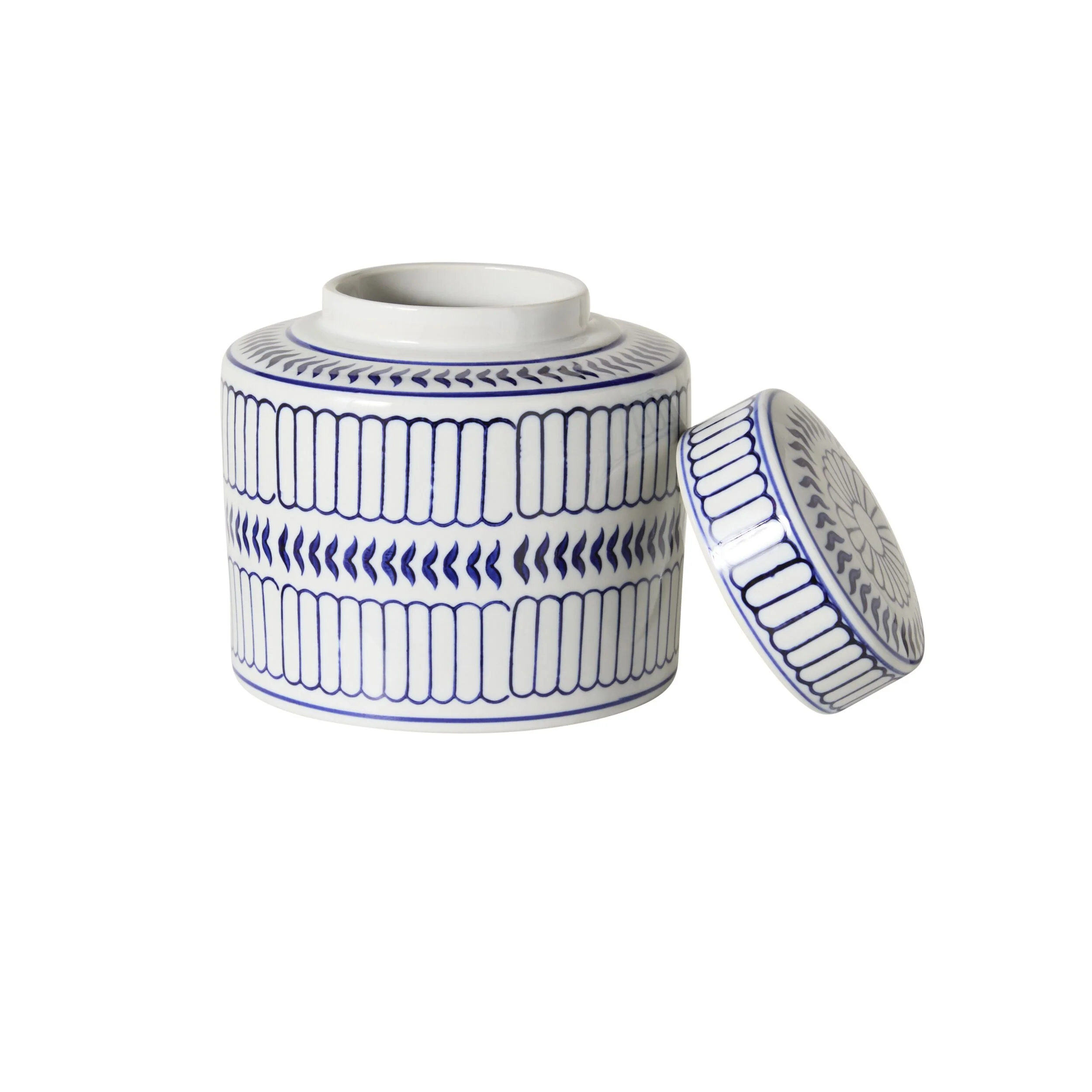 Celadon Striped Ginger Jar 16cm - Image 2