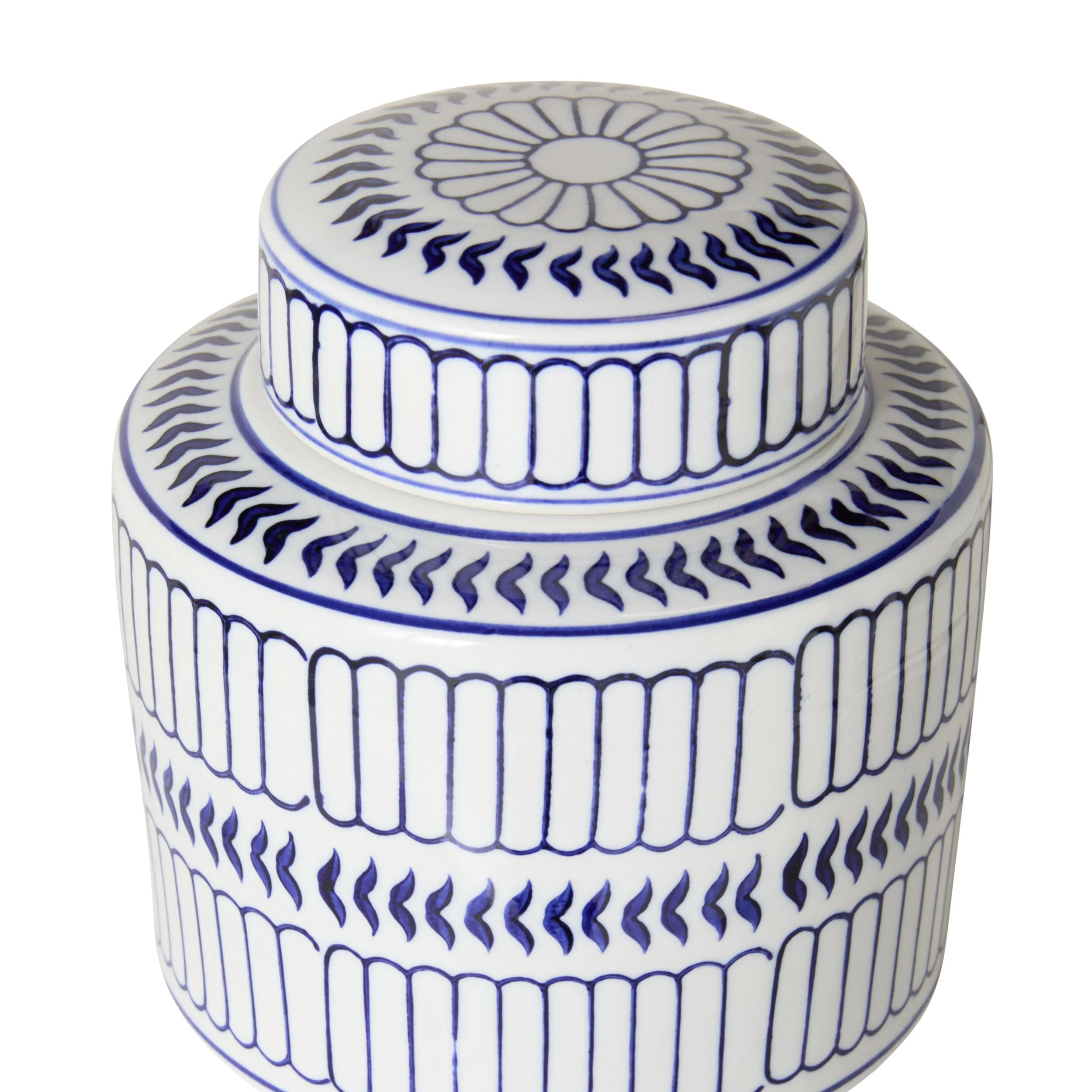 Celadon Striped Ginger Jar 16cm - Image 3
