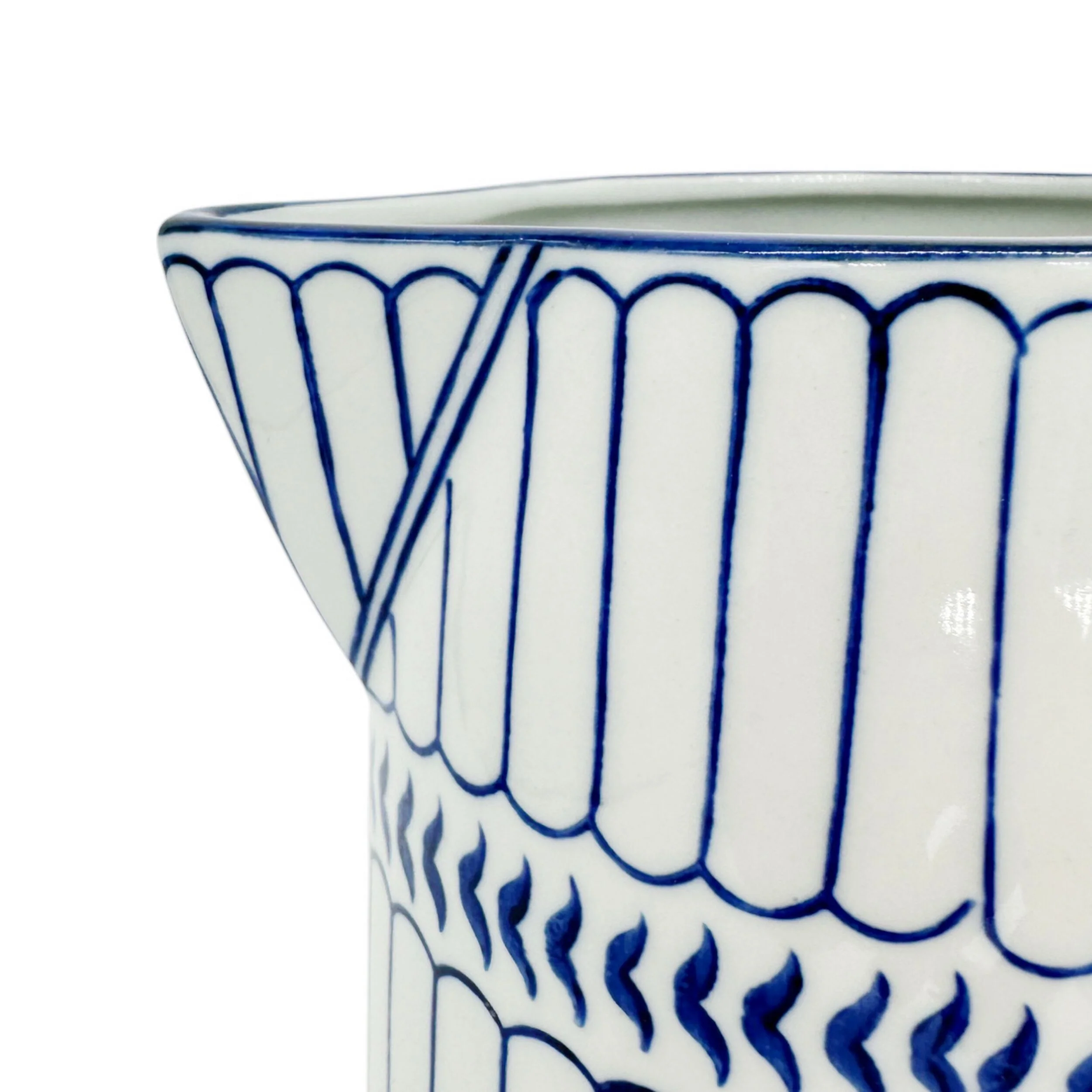 Celadon Striped Jug 20cm - Image 2