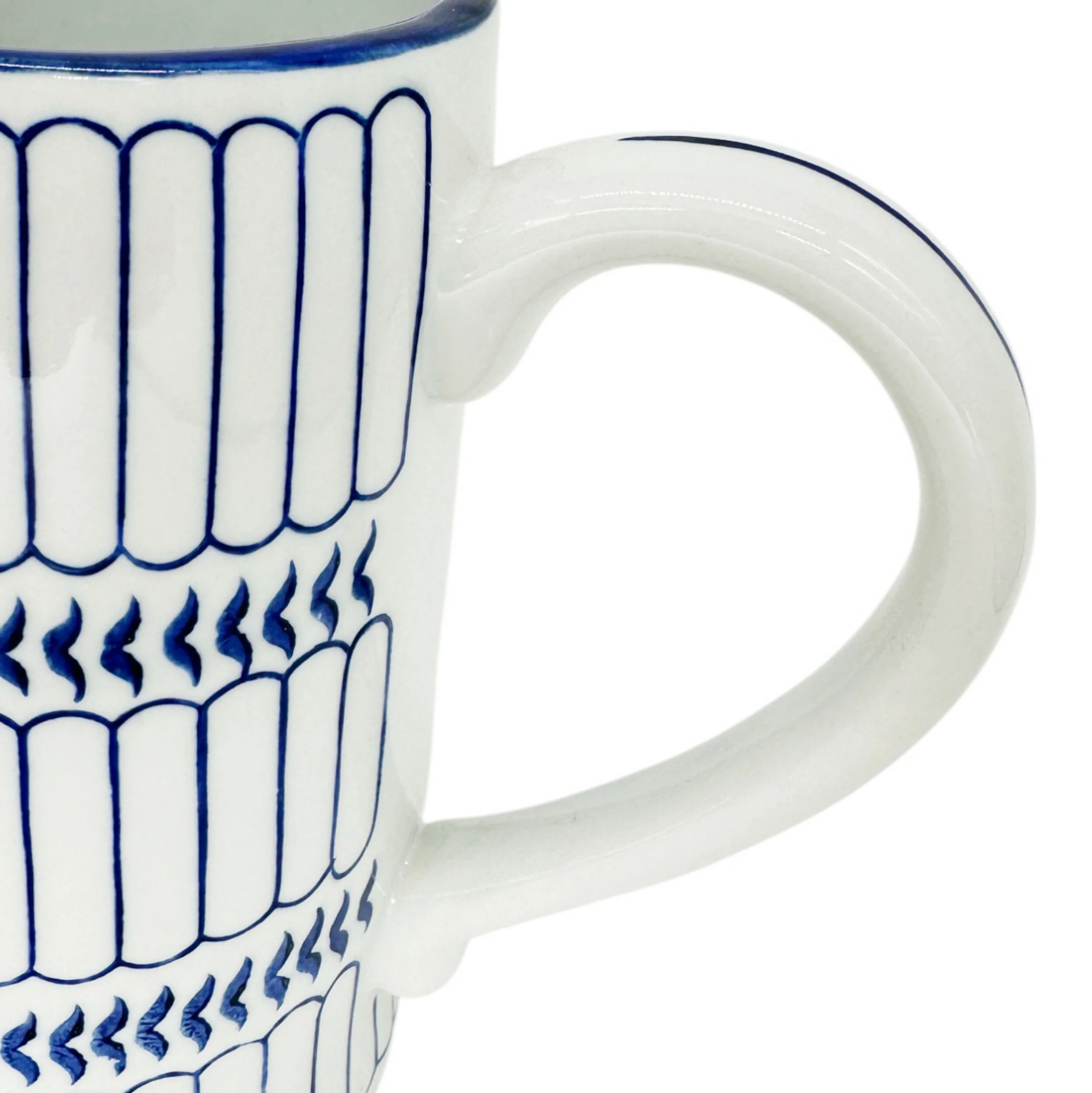 Celadon Striped Jug 20cm - Image 3