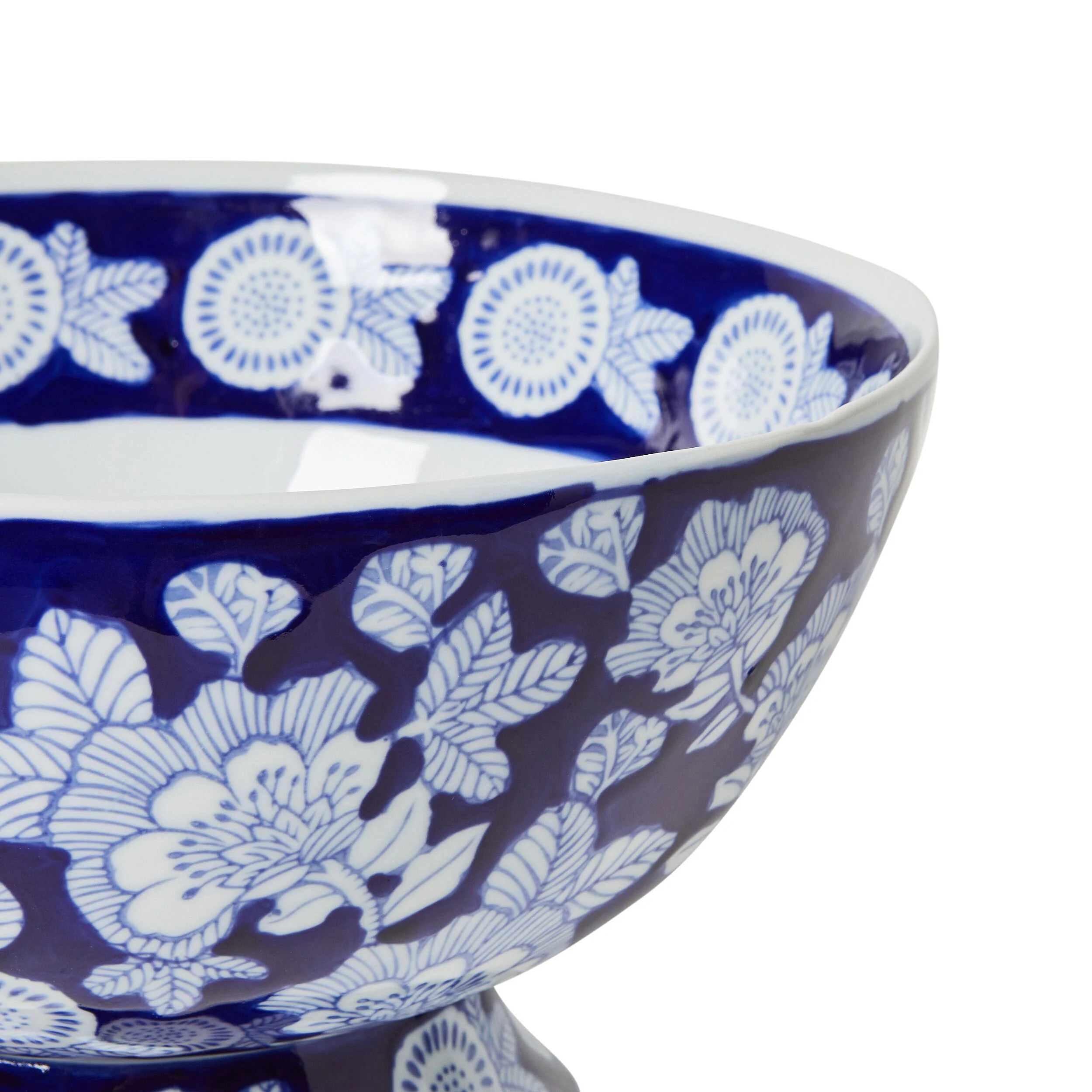 Celadon Tapestry Floral Bowl 29x29x17cm - Image 3