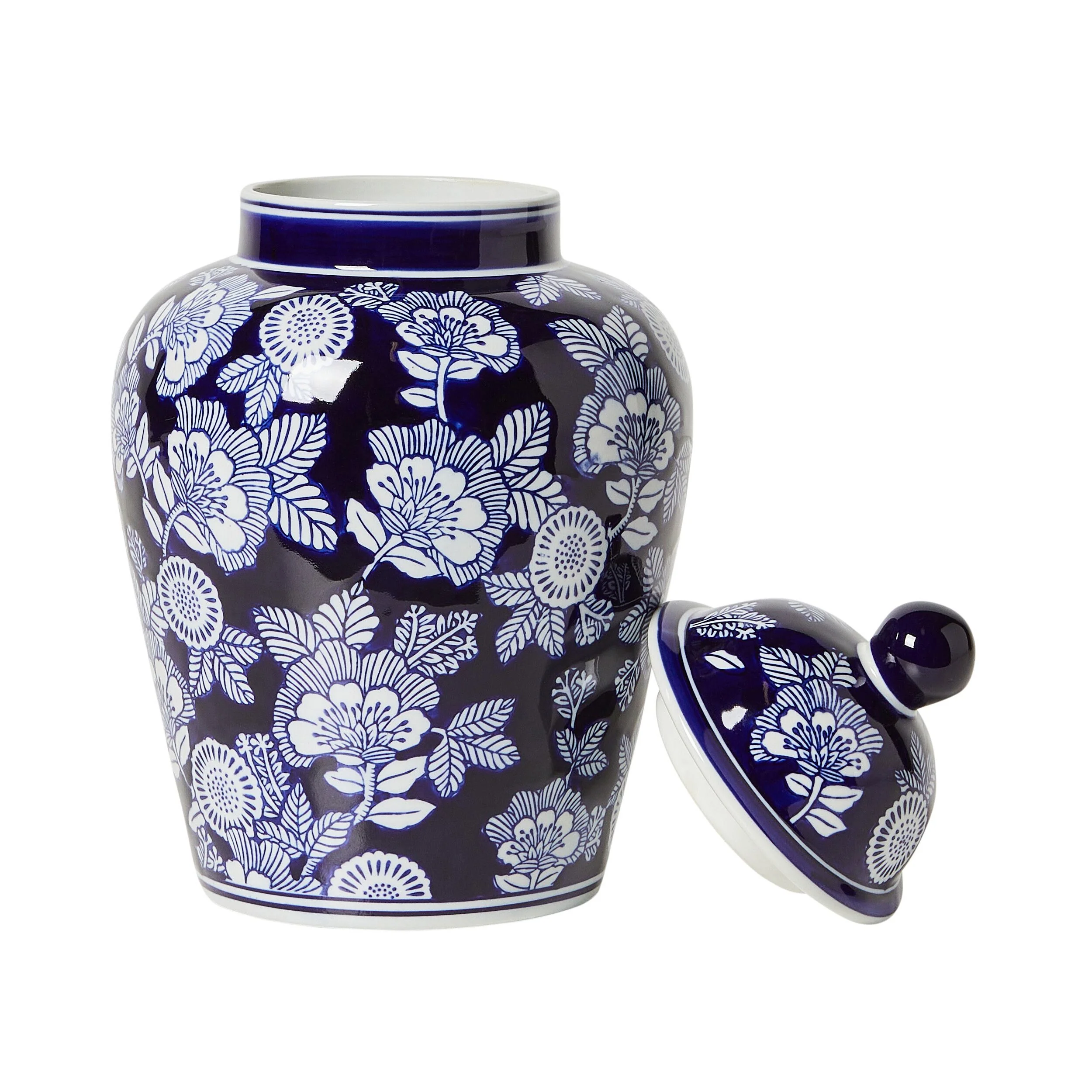 Celadon Tapestry Floral Ginger Jar 21x21x35cm - Image 2