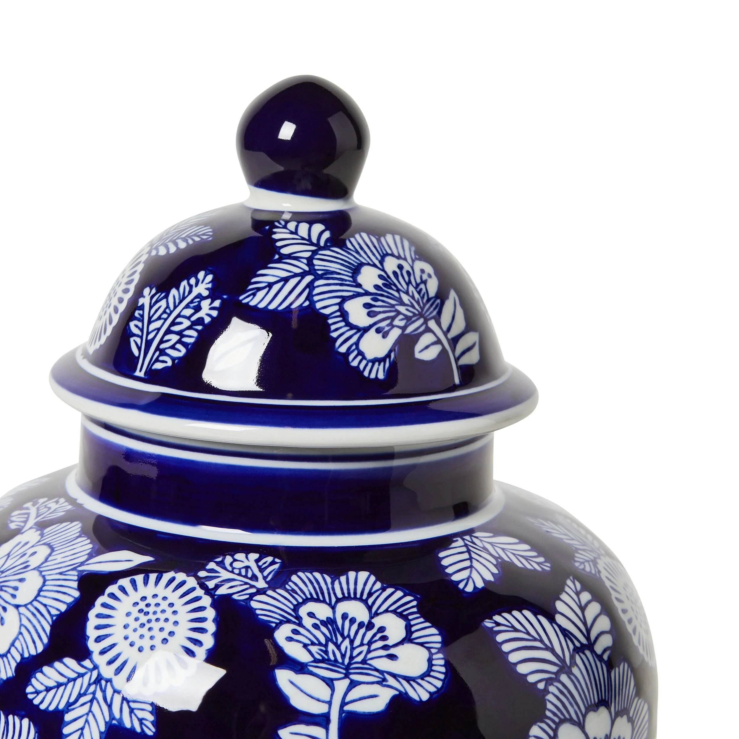 Celadon Tapestry Floral Ginger Jar 21x21x35cm - Image 3