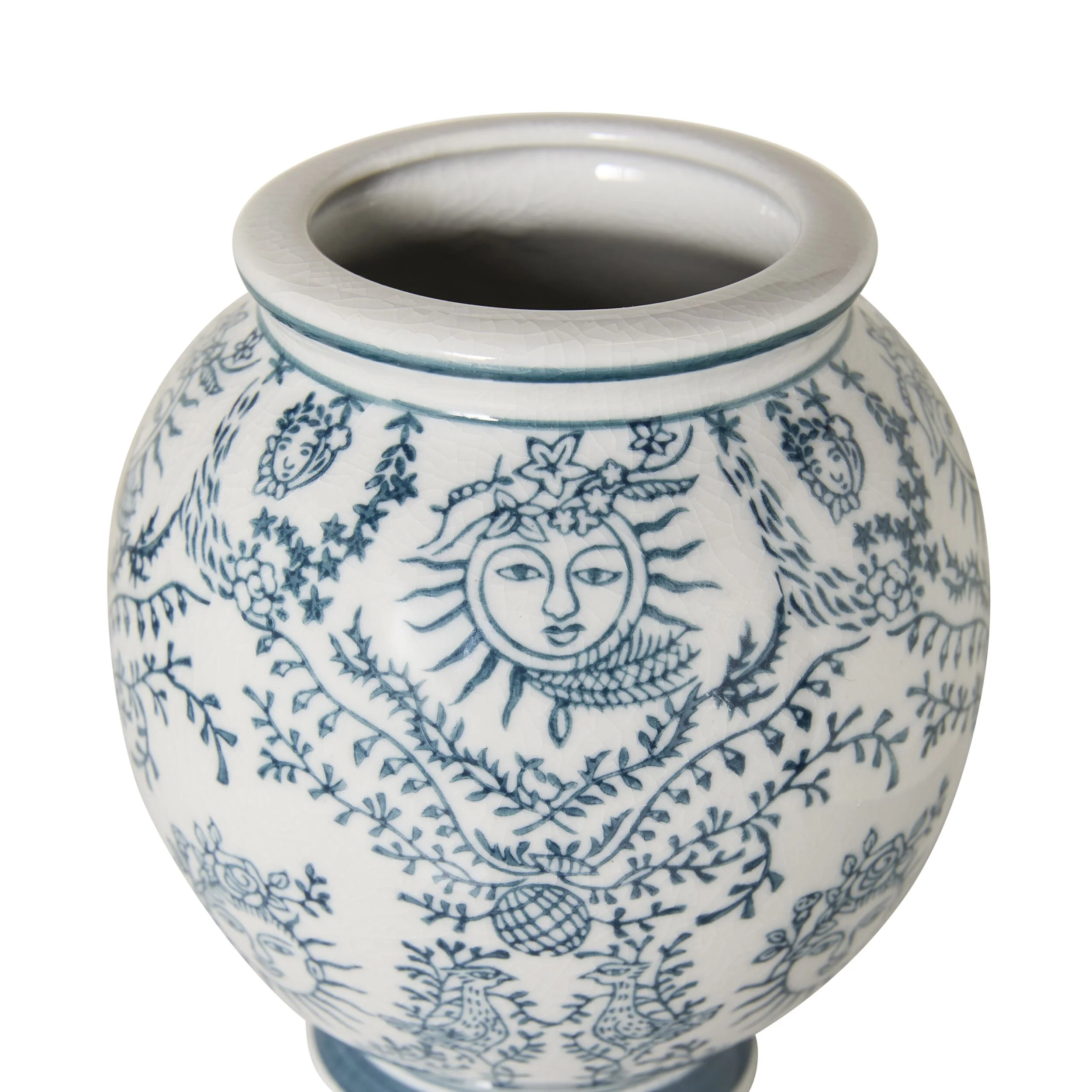 Celestial Porcelain Round Vase - Image 2