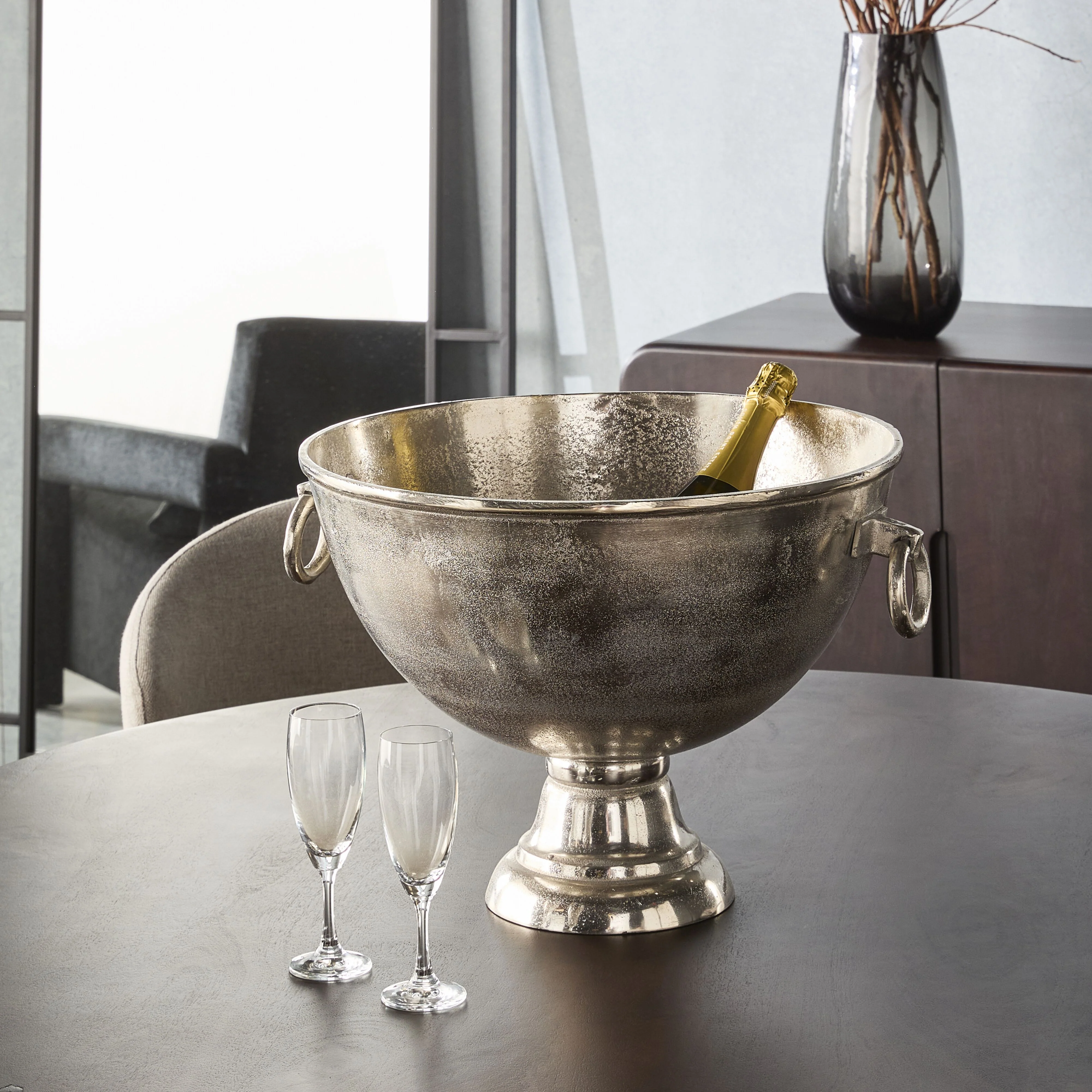 Champagne and Wine Holder Silver 33x46x33cm - Image 4