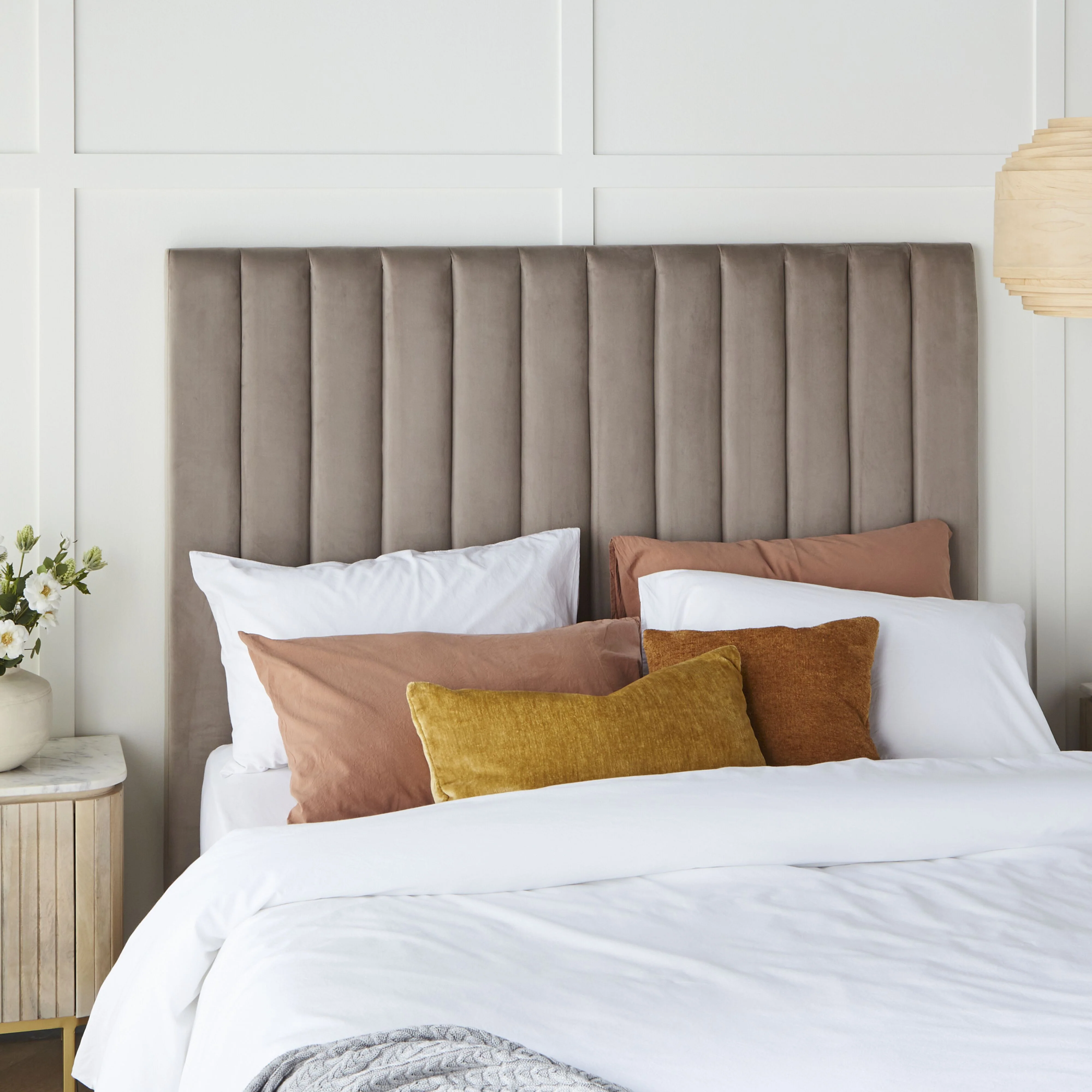 Channel King Bedhead Grey Velvet - Image 5