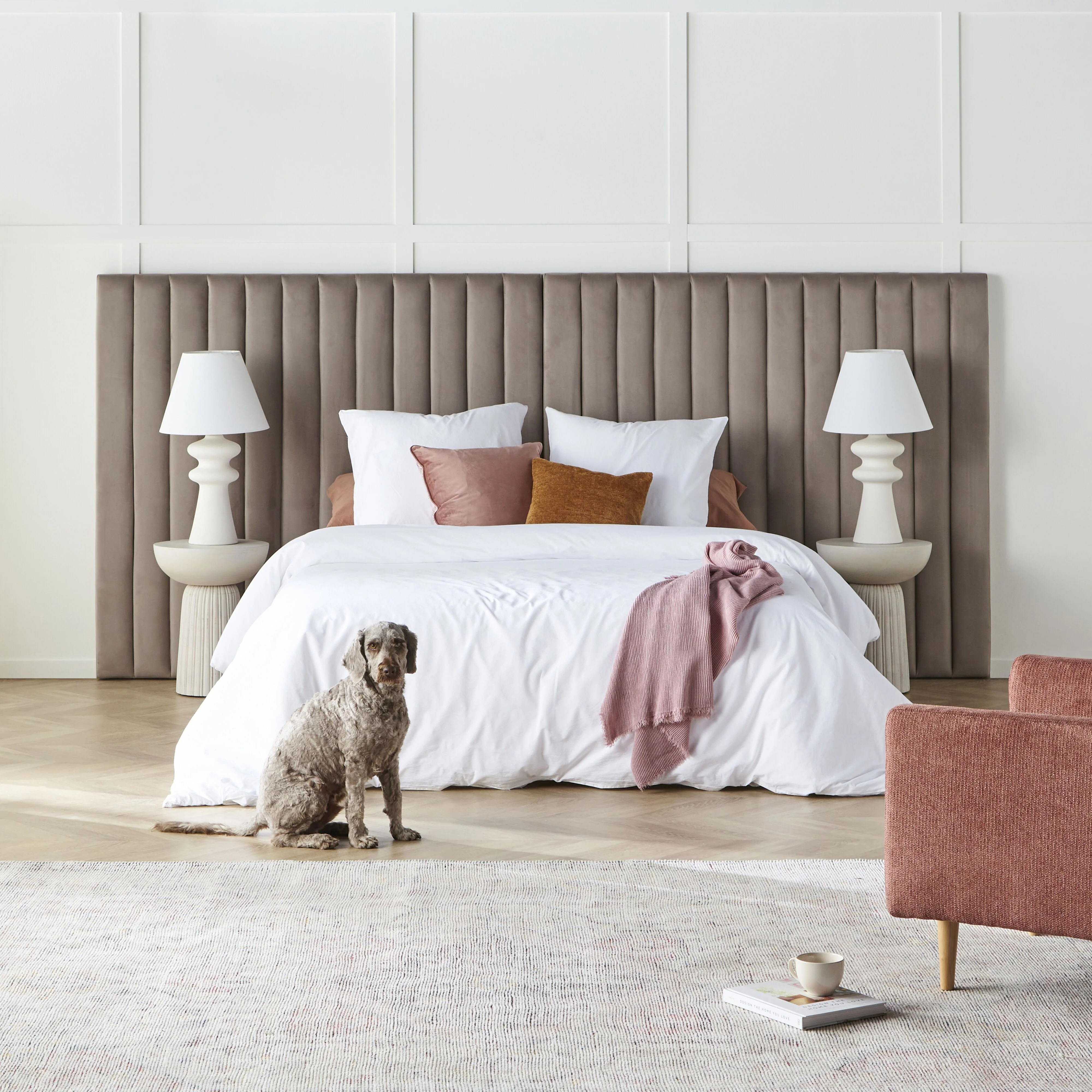 Channel King Bedhead Grey Velvet - Image 7
