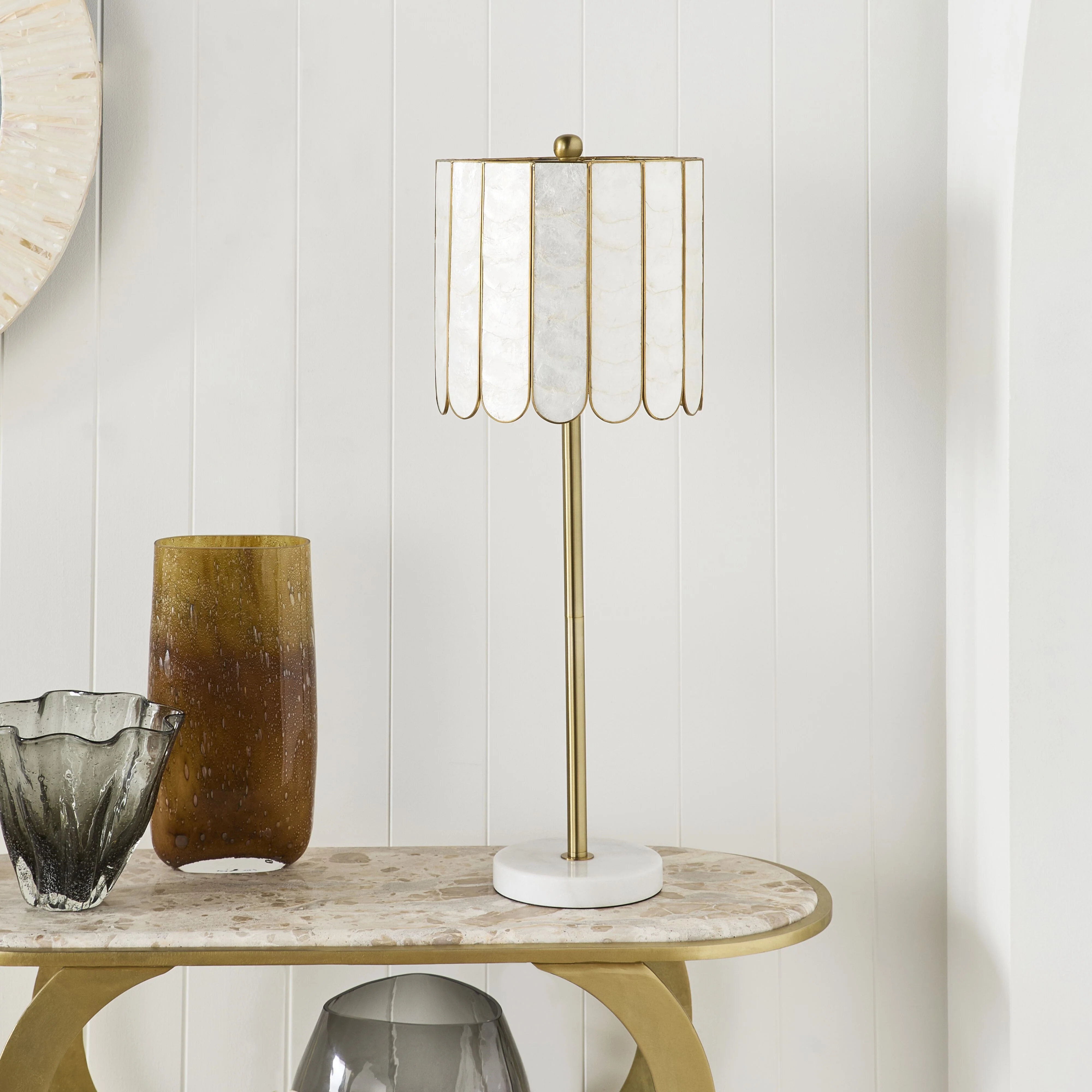 Chantelle Capiz Table Lamp 72cm - Image 4