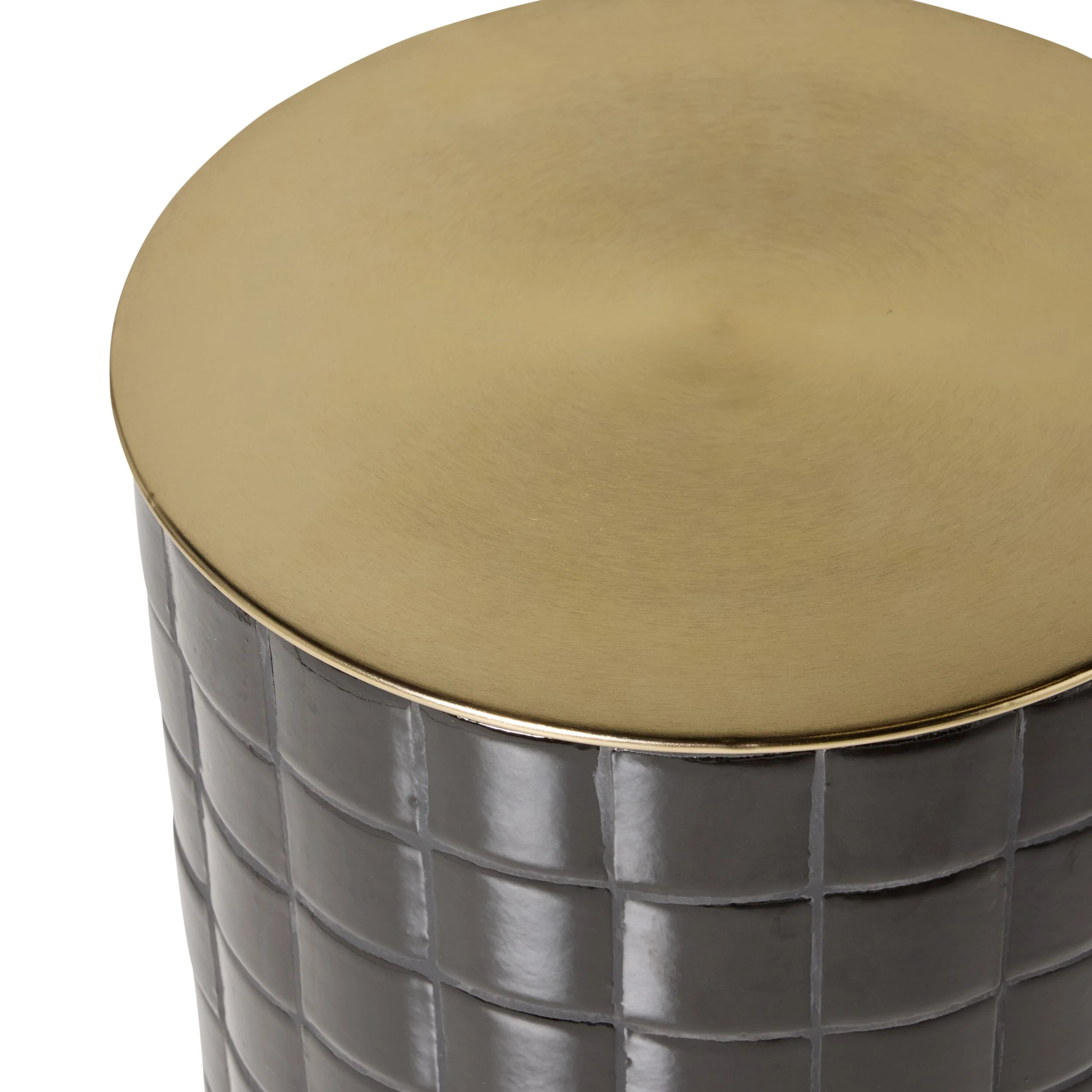 Chicago Tiled Side Table Black - Image 3
