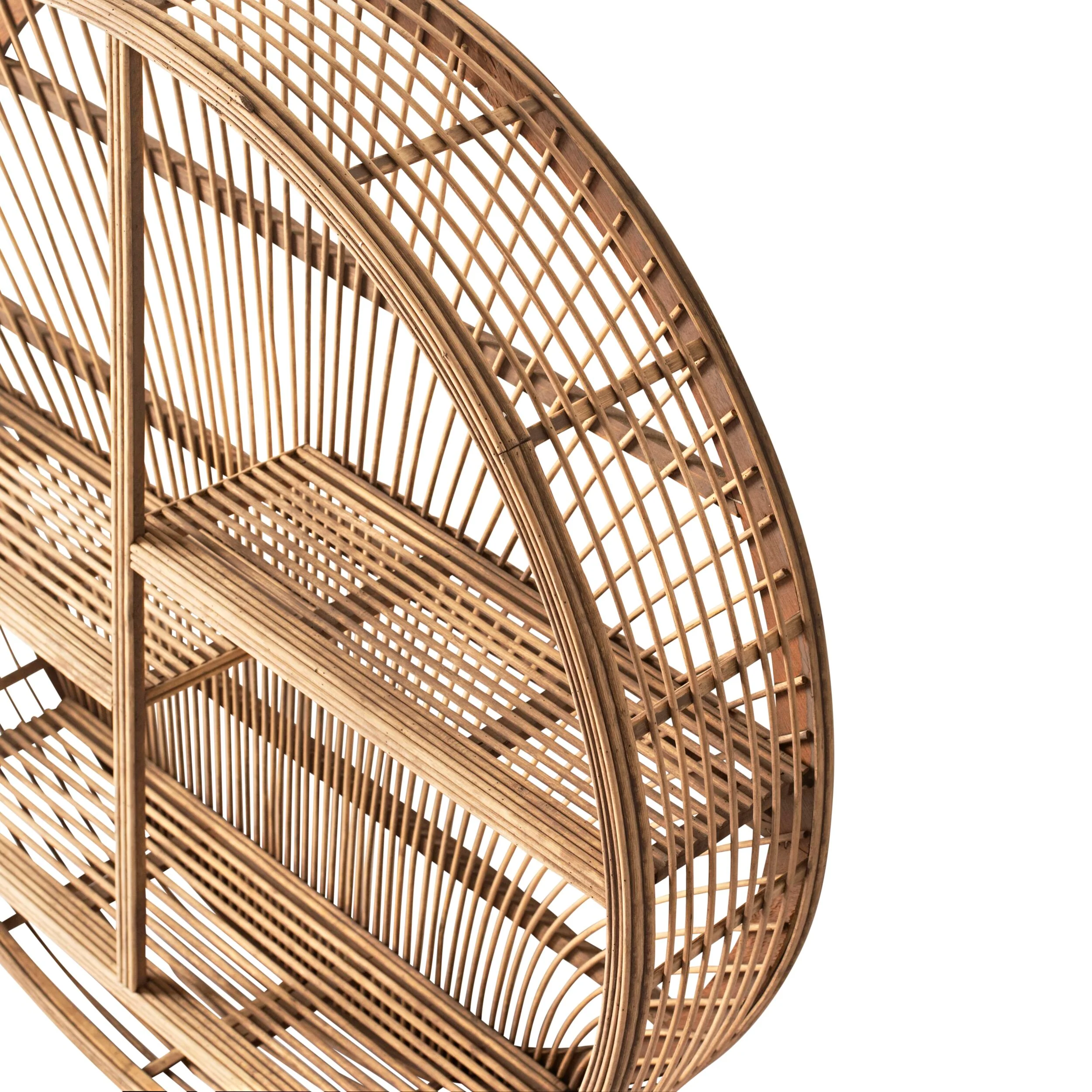Circular Shelved Natural Wall Hanging 76x76x16cm - Image 3