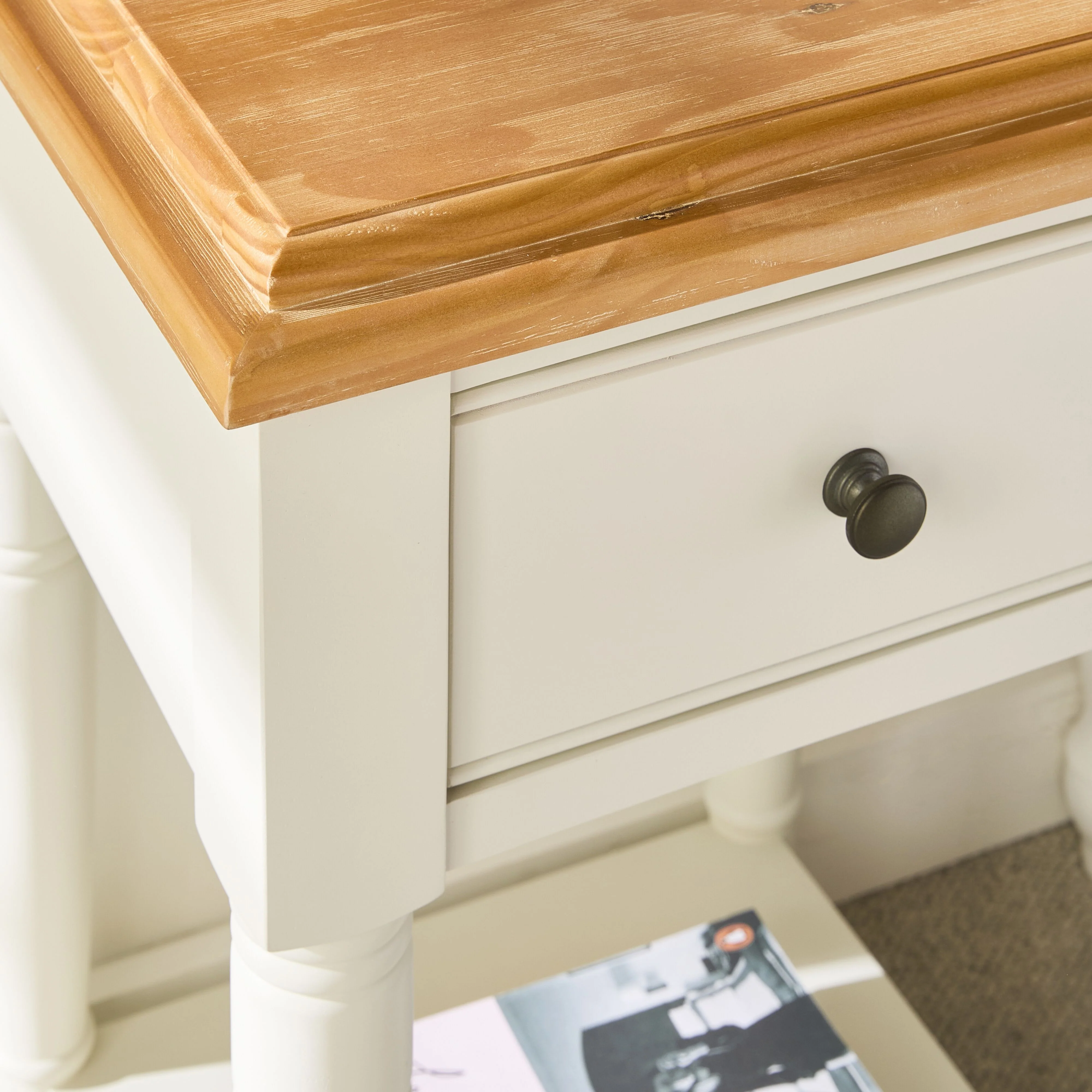 Clover 1 Drawer  Bedside Table / Side Table - Image 10