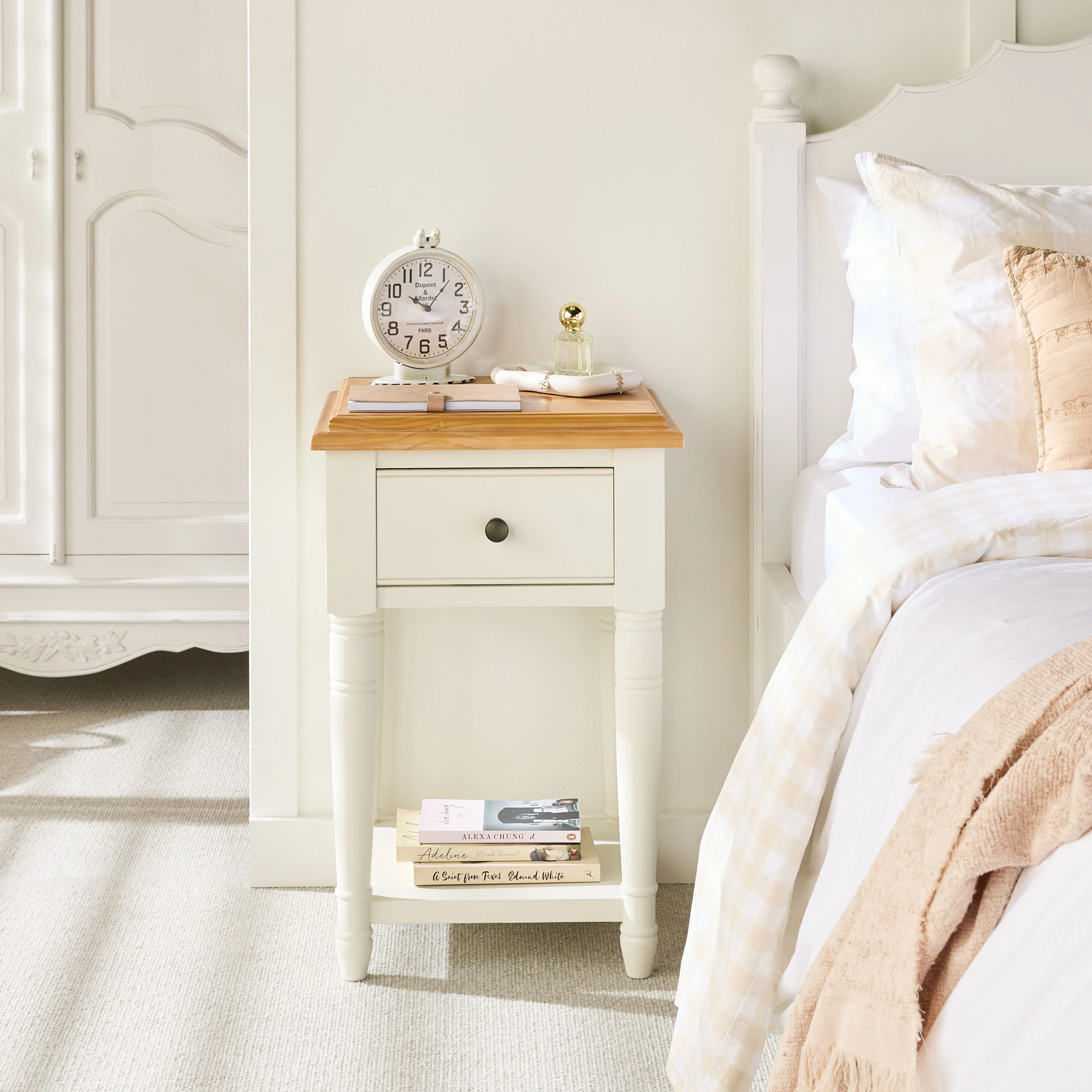 Clover 1 Drawer  Bedside Table / Side Table - Image 7