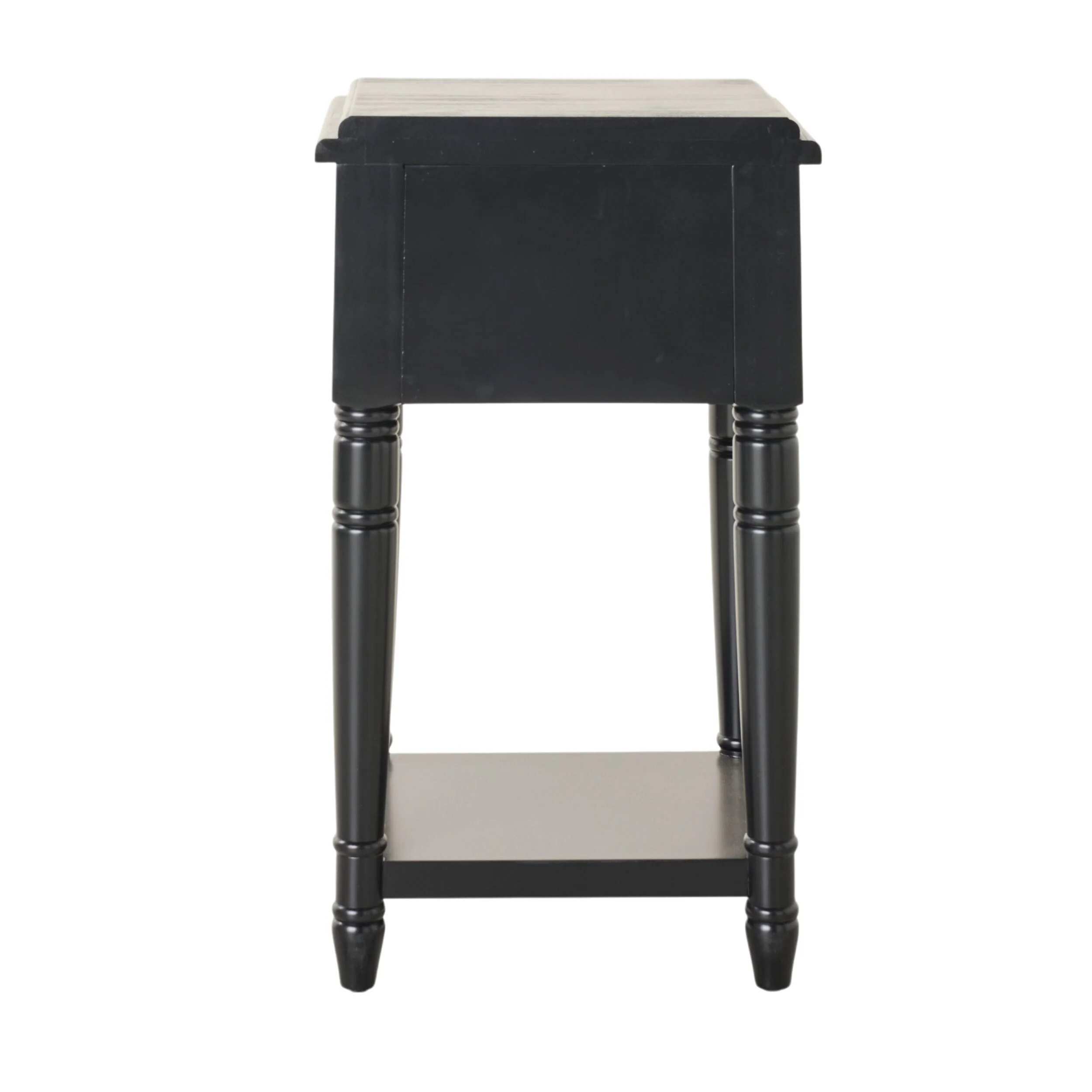 Clover 1 Drawer Bedside Table / Side Table Black - Image 5