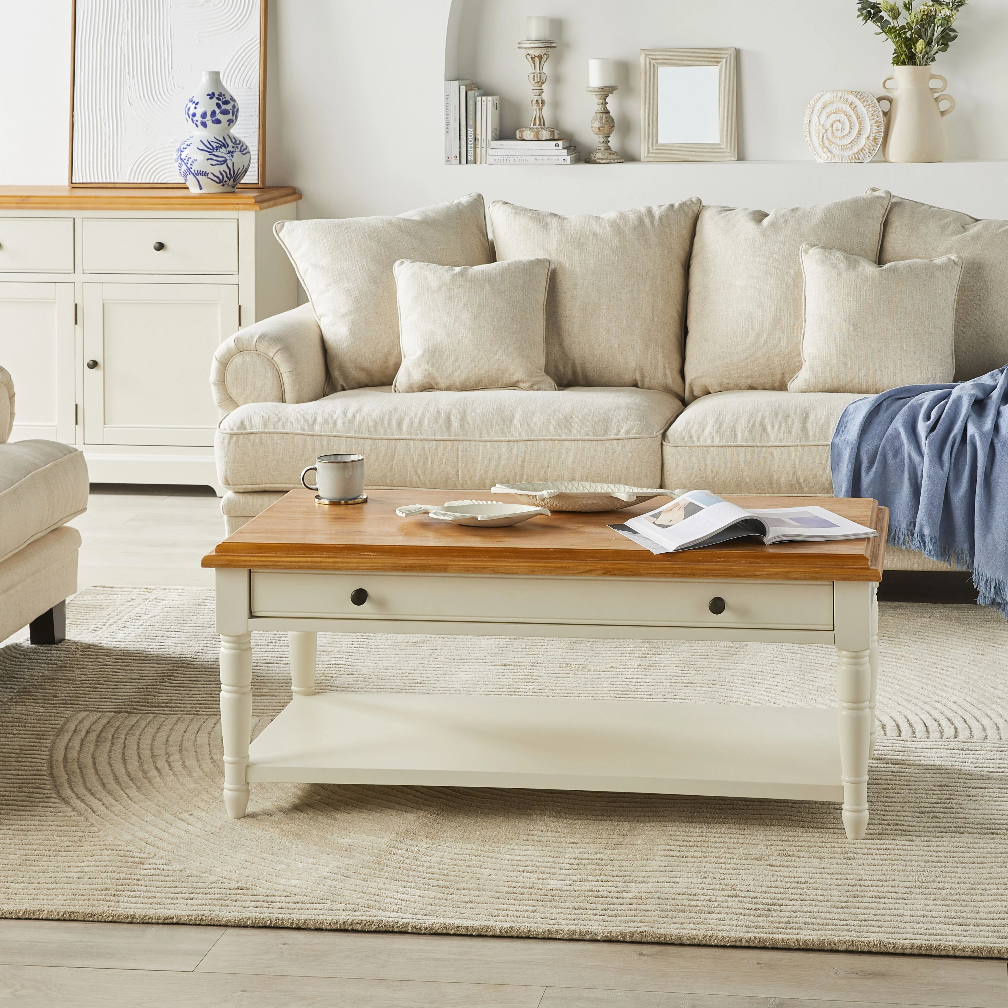 Clover 1 Drawer Timber Coffee Table - Image 10