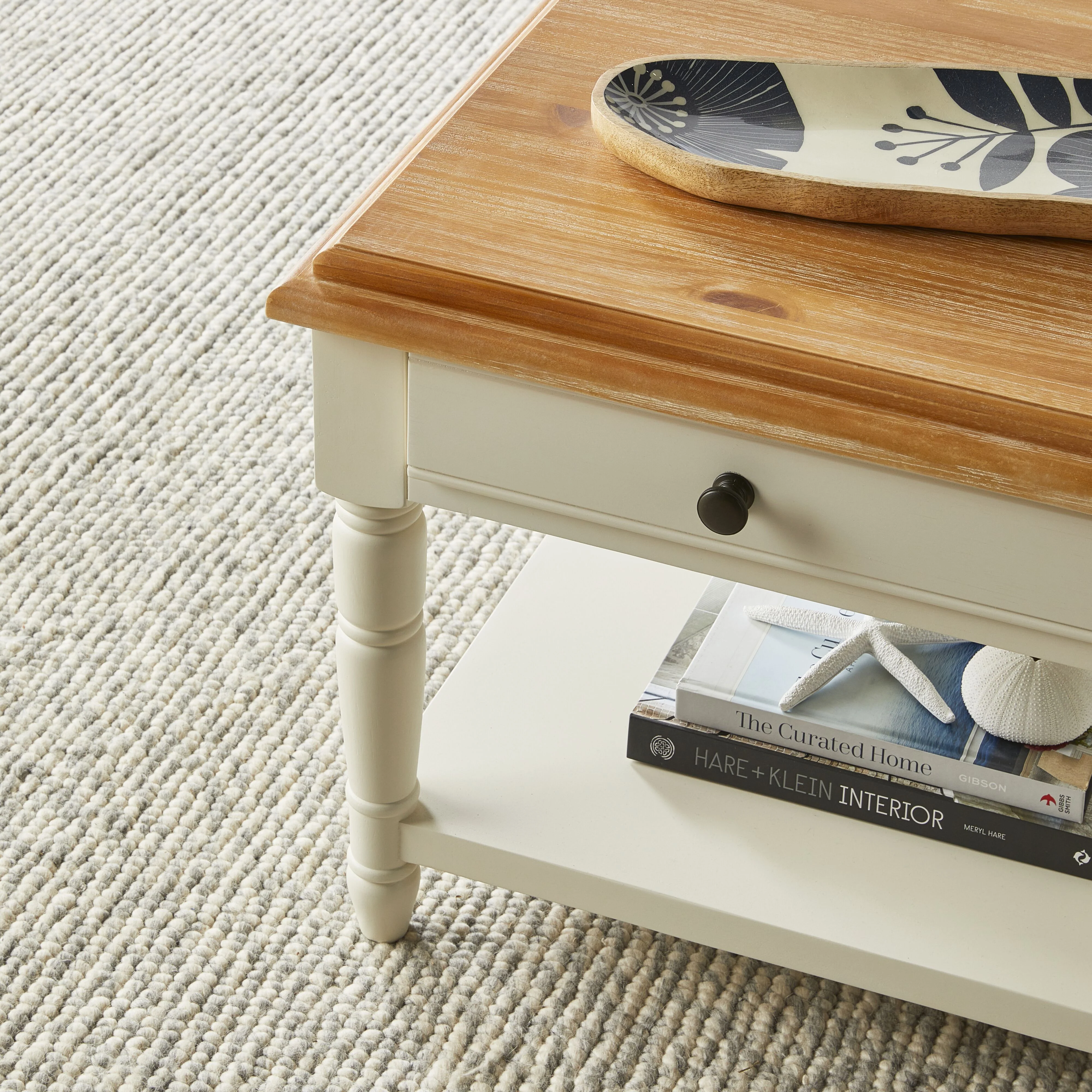 Clover 1 Drawer Timber Coffee Table - Image 9