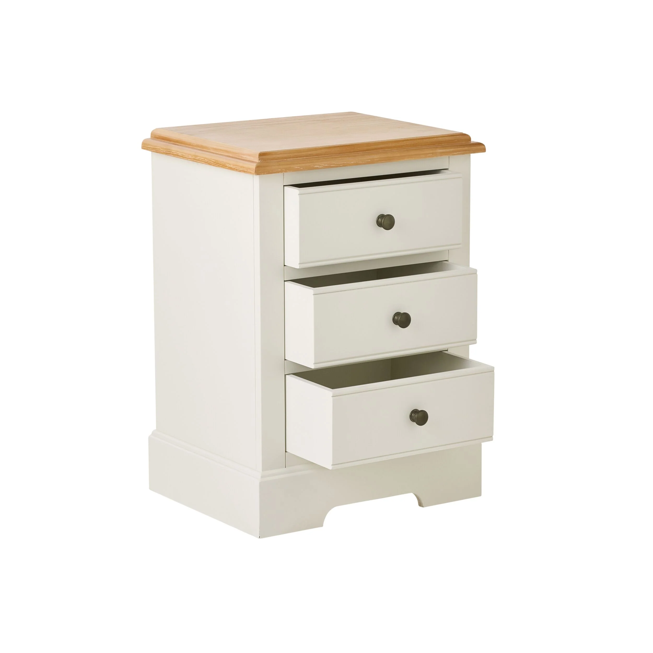 Clover 3 Drawer Bedside Table - Image 3