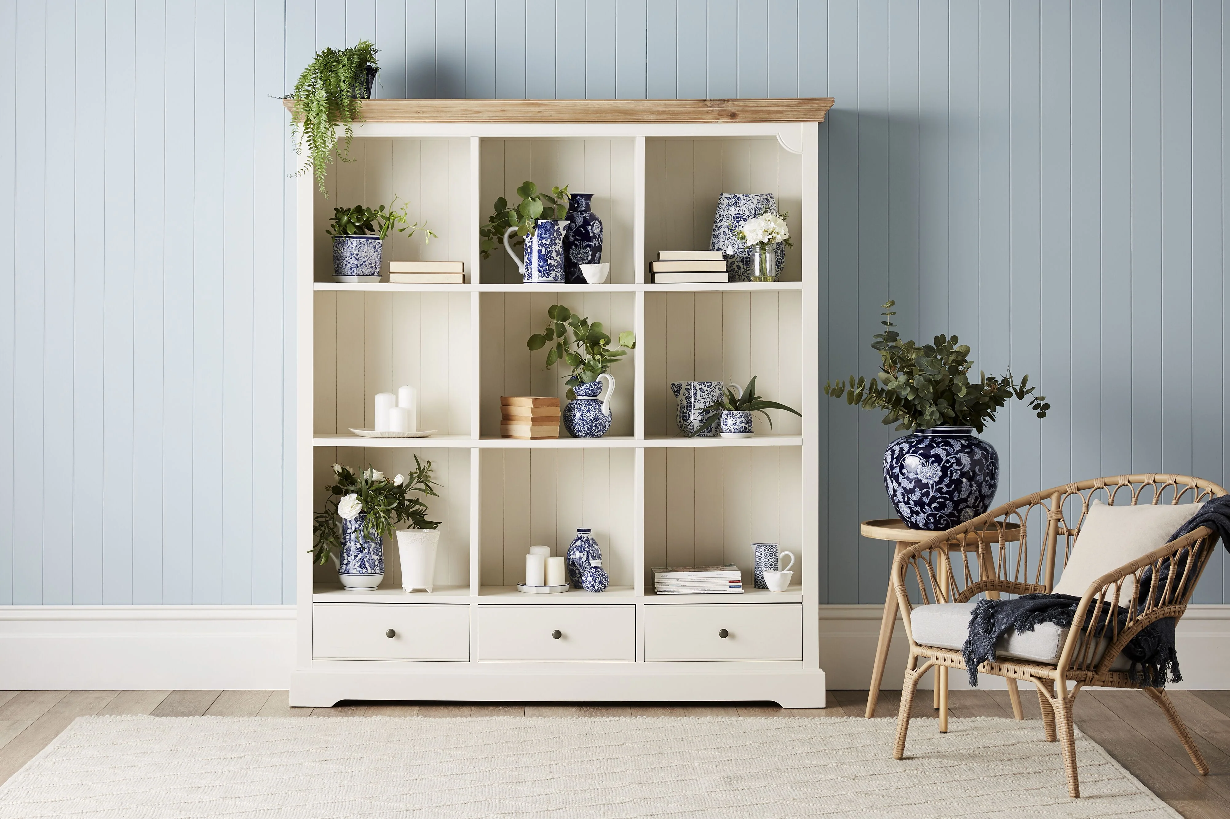Clover 3 Drawer Library Shelving Unit - Image 8