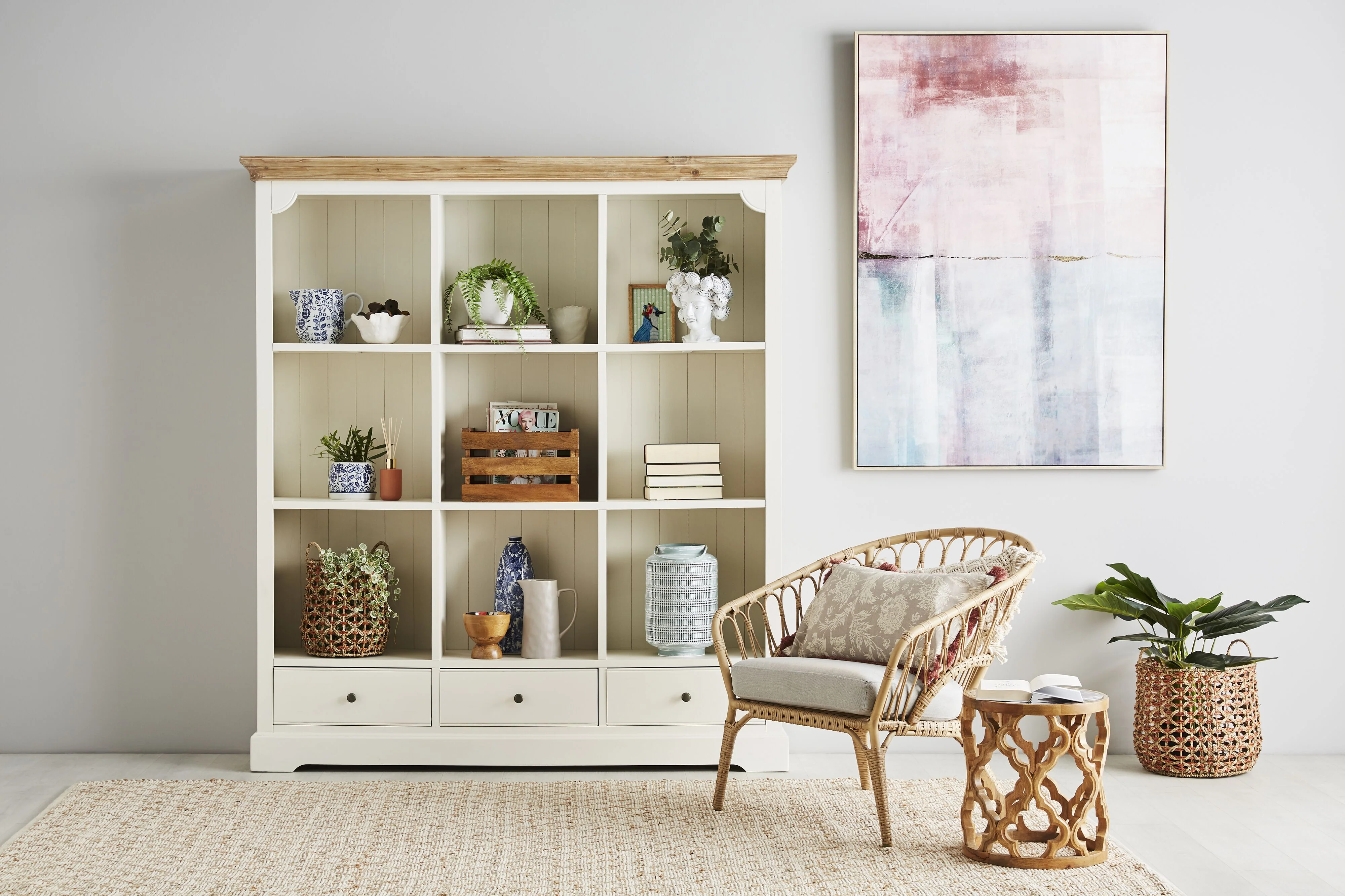 Clover 3 Drawer Library Shelving Unit - Image 9