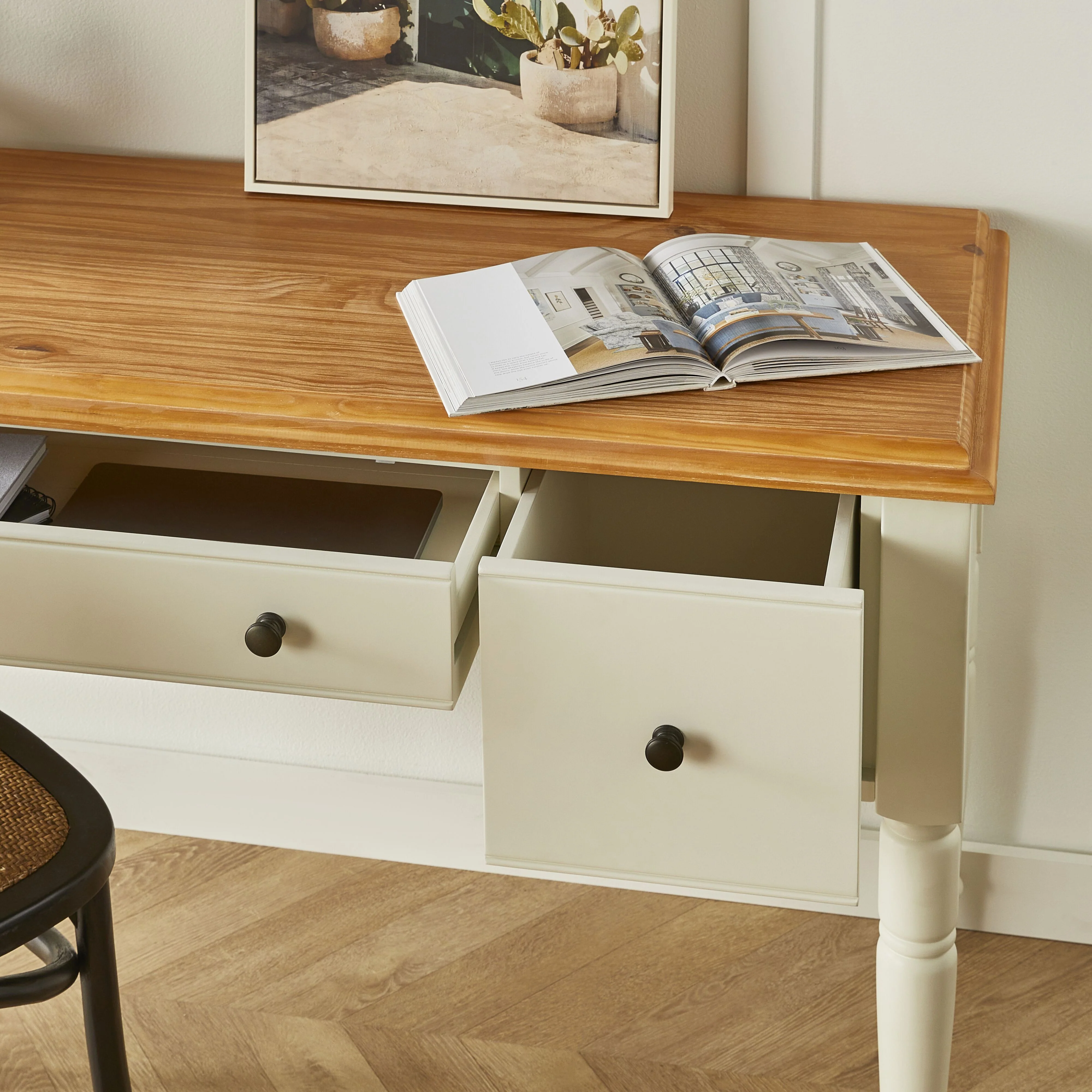 Clover 4 Drawer Desk - Image 11