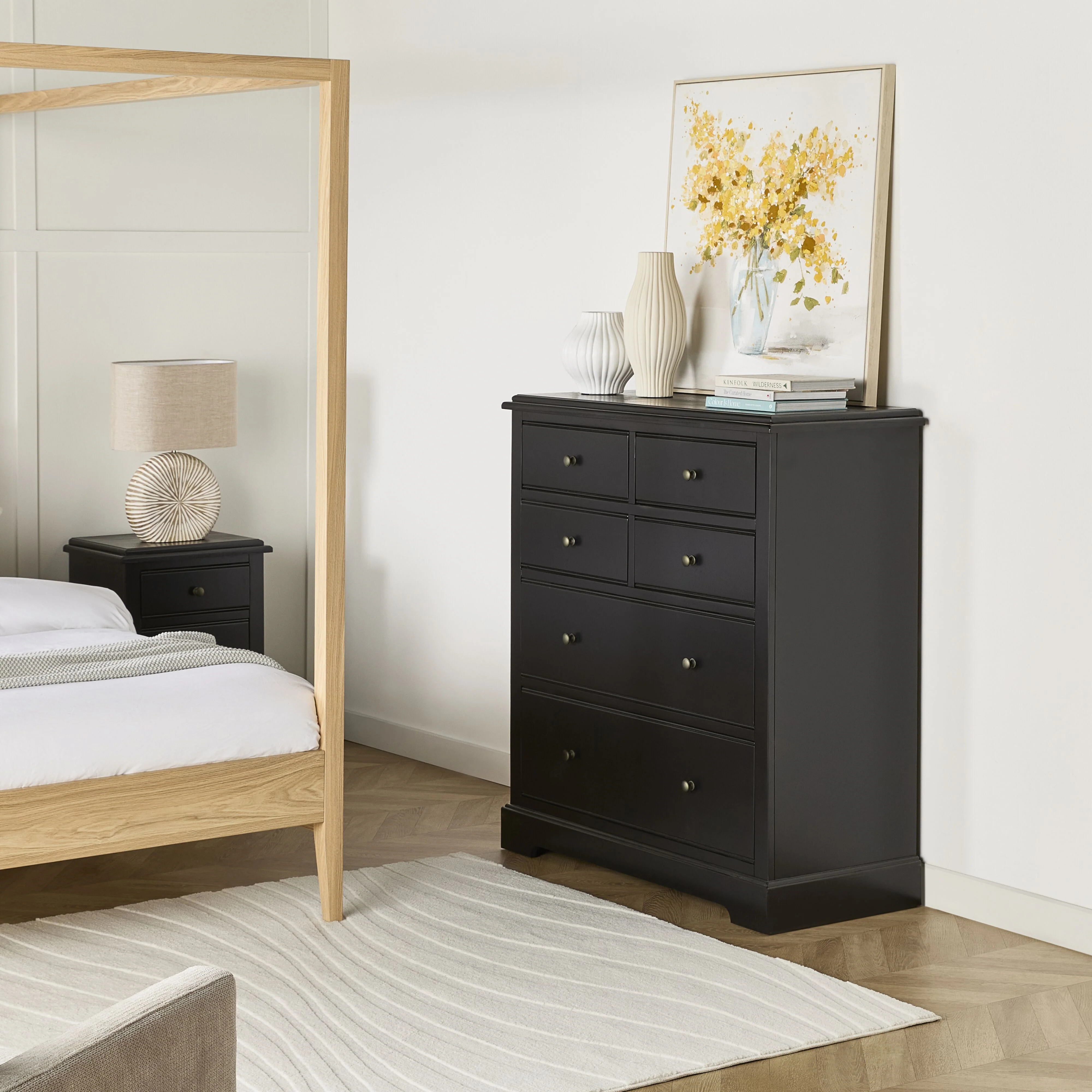 Clover 6 Drawer Chest Black - Image 11