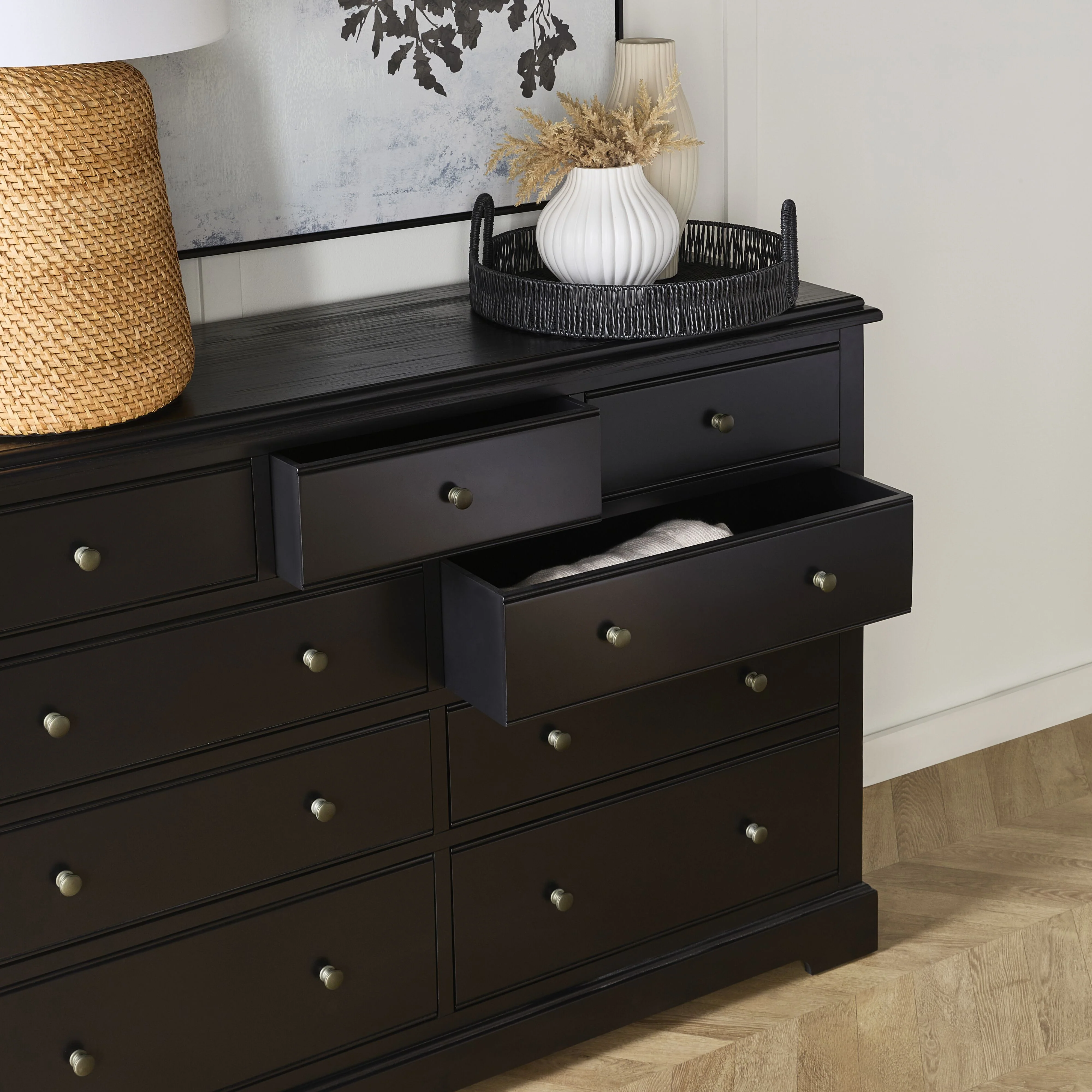 Clover 9 Drawer Chest Black - Image 10