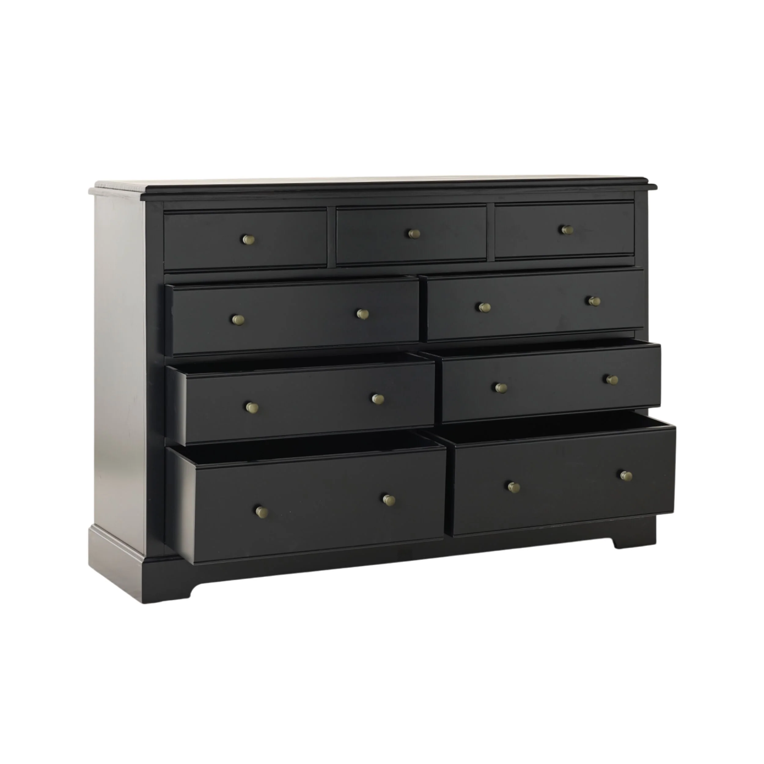 Clover 9 Drawer Chest Black - Image 3