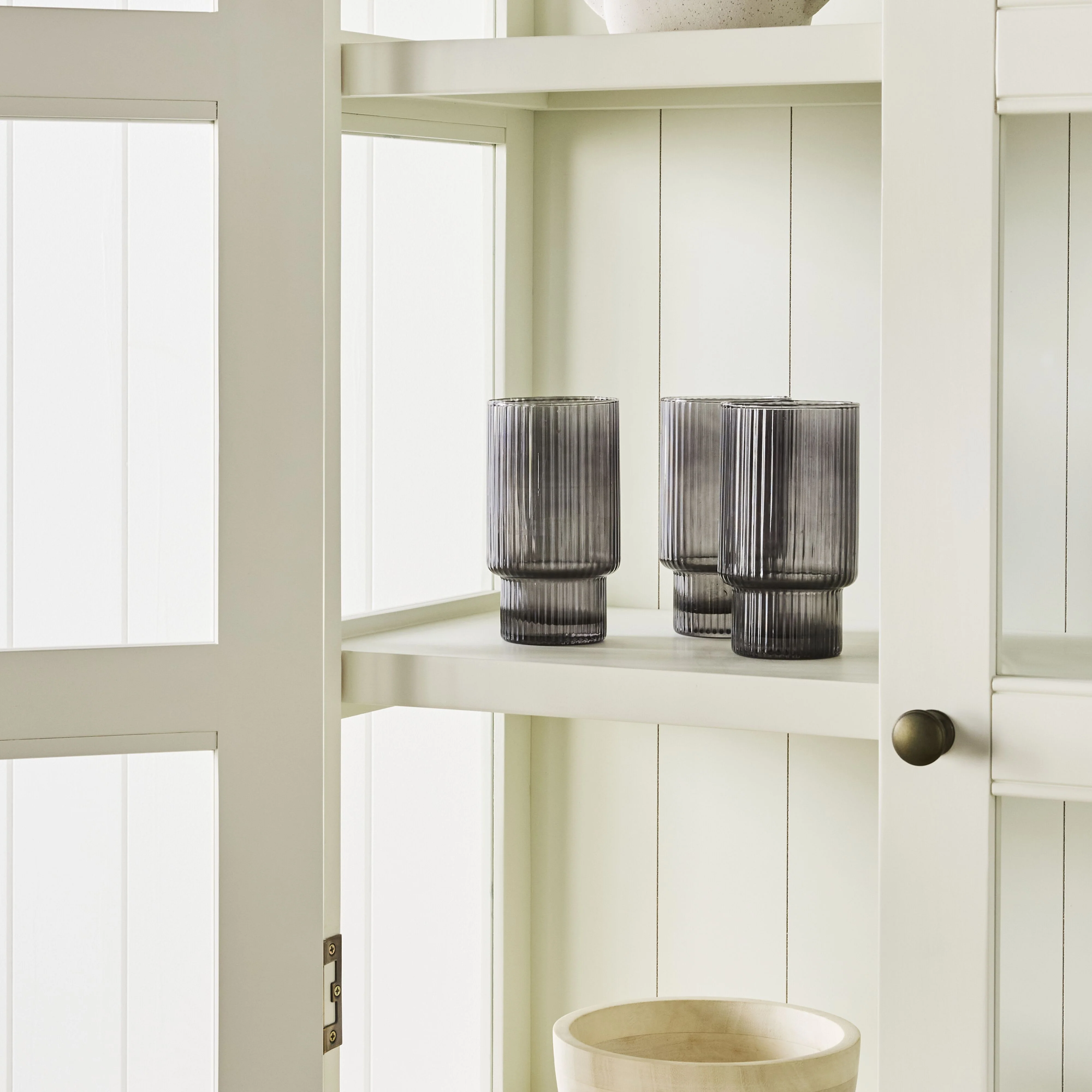 Clover Narrow 2 Door Display Cabinet 193 x 85cm - Image 11