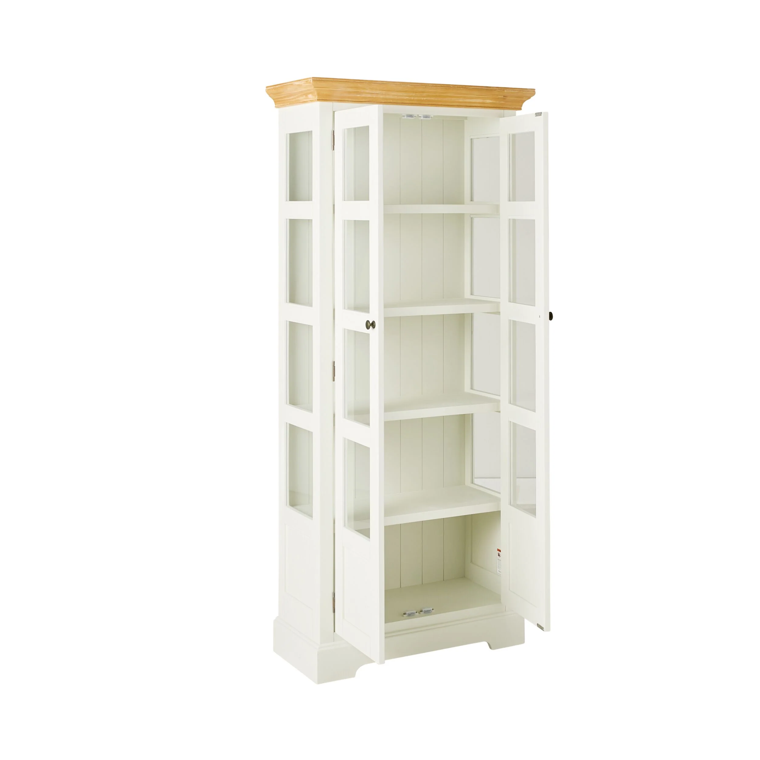 Clover Narrow 2 Door Display Cabinet 193 x 85cm - Image 3