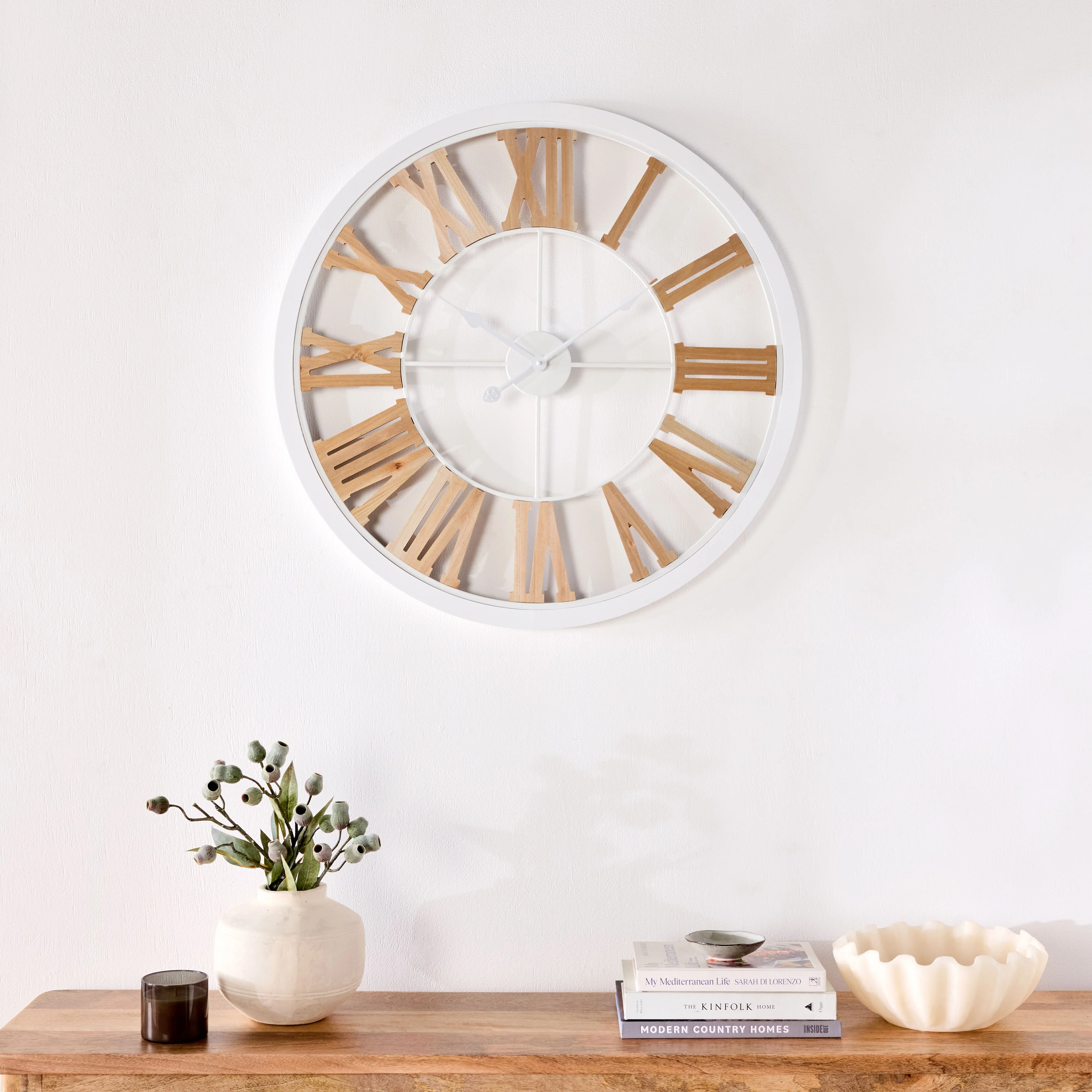 Coastal Roman Wall Clock 80cm - Image 3