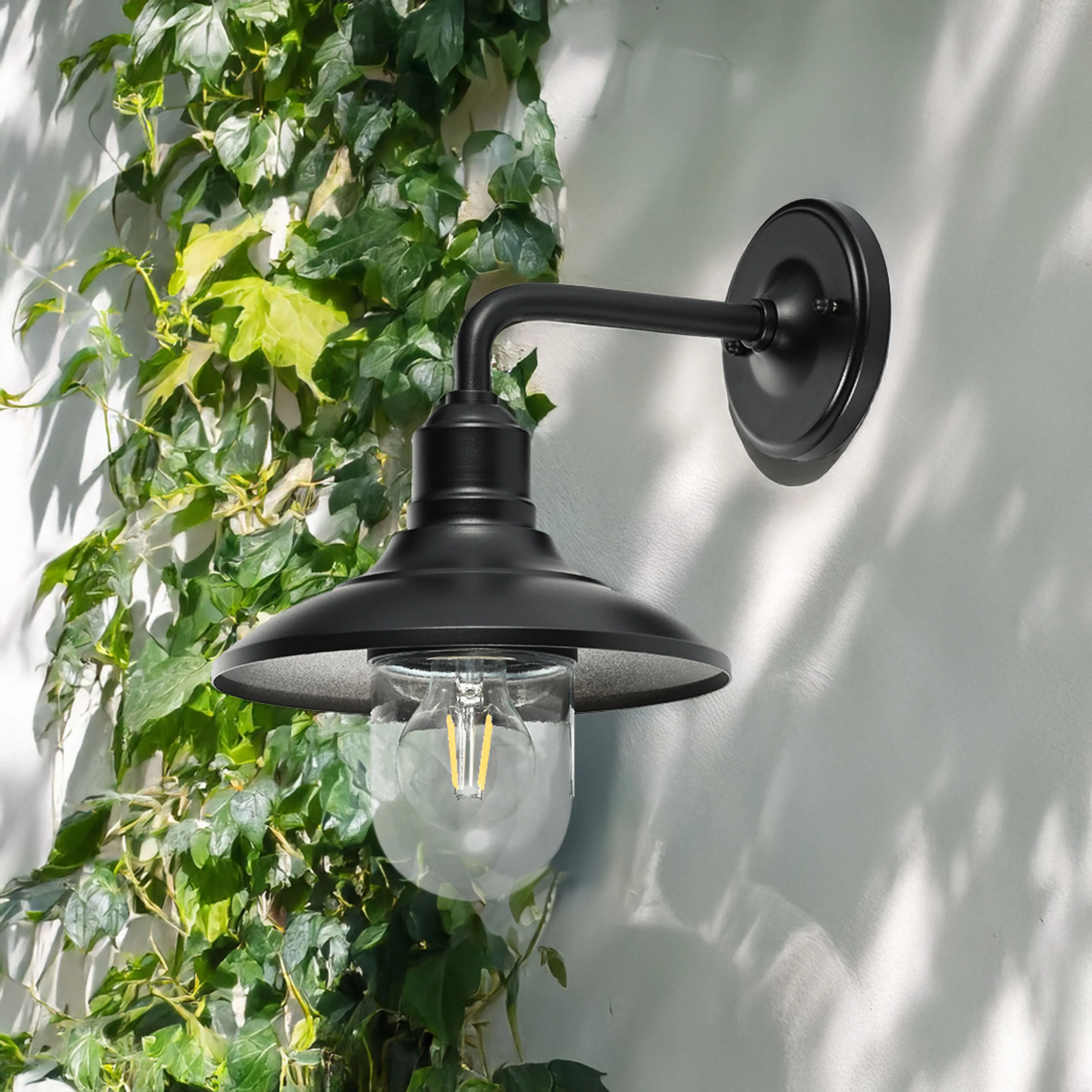 Cody 1 Light Exterior Wall Bracket Black - Image 4