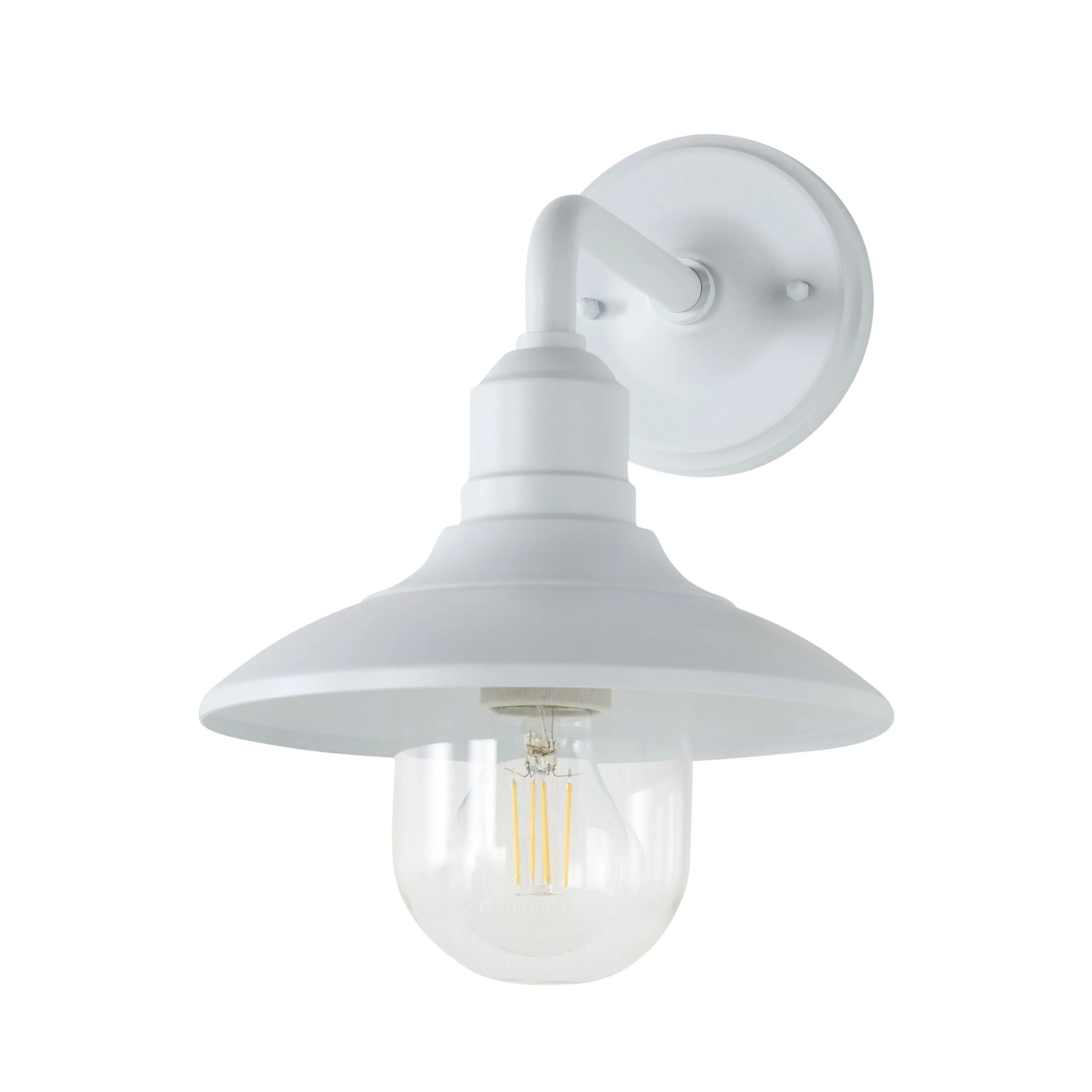 Cody 1 Light Exterior Wall Bracket White