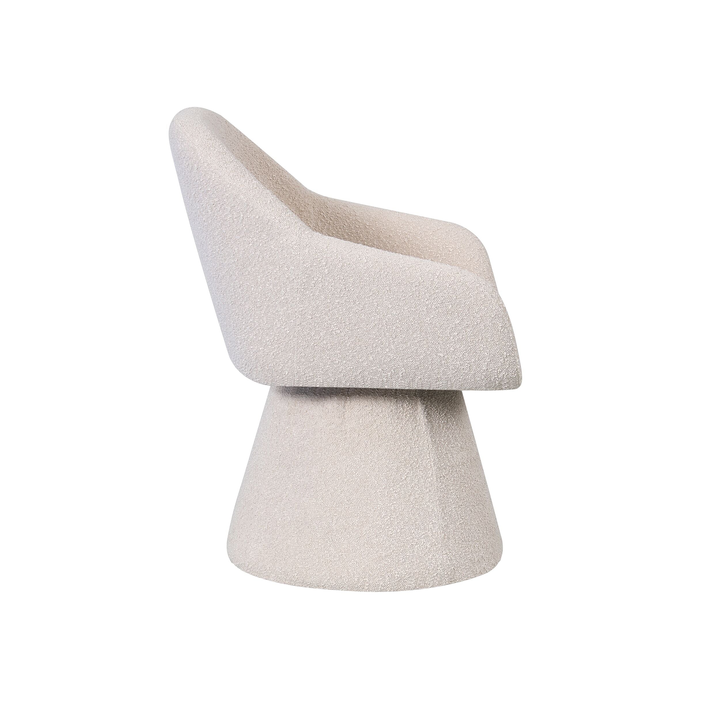 Comet Swivel Dining Armchair Sand - Image 3