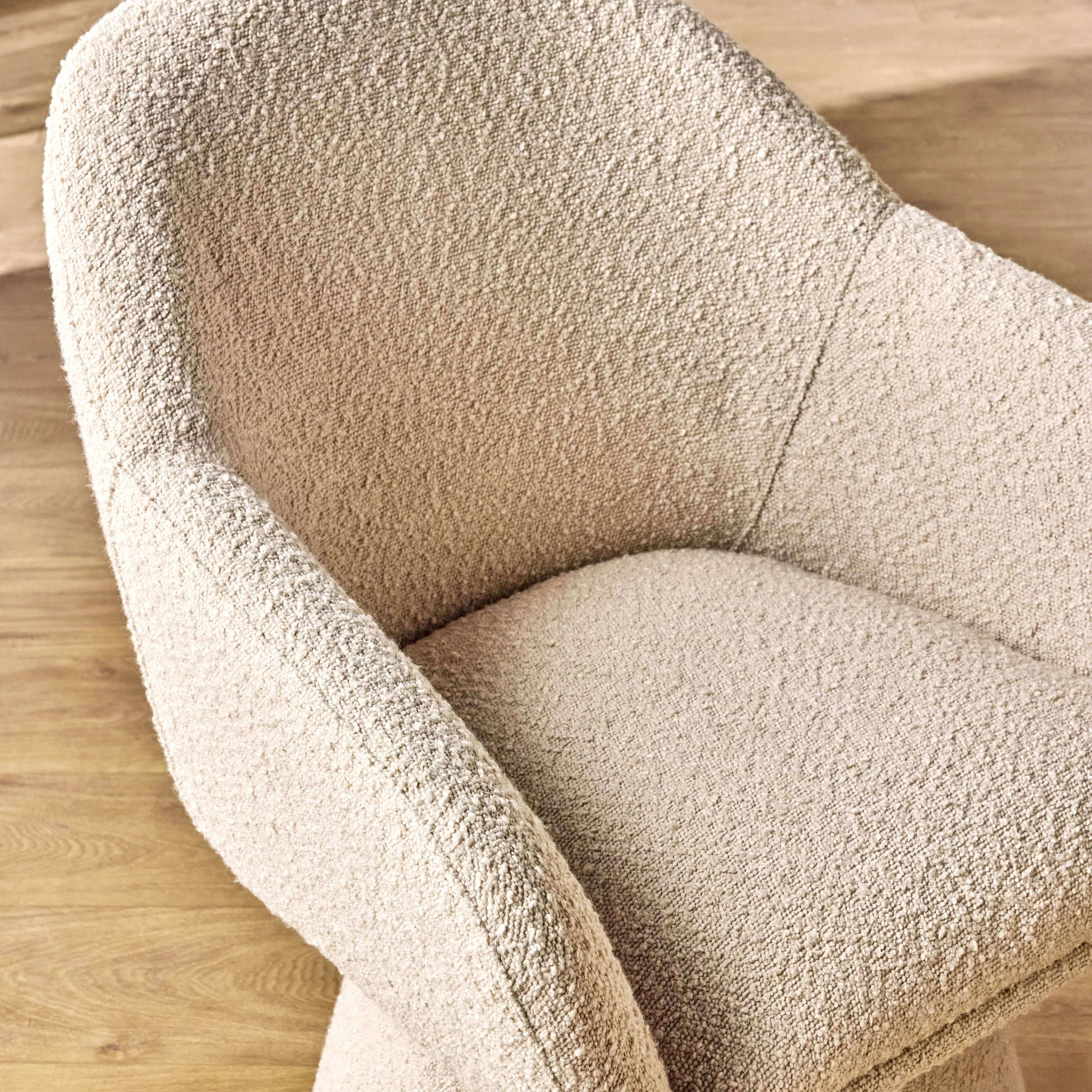 Comet Swivel Dining Armchair Sand - Image 9