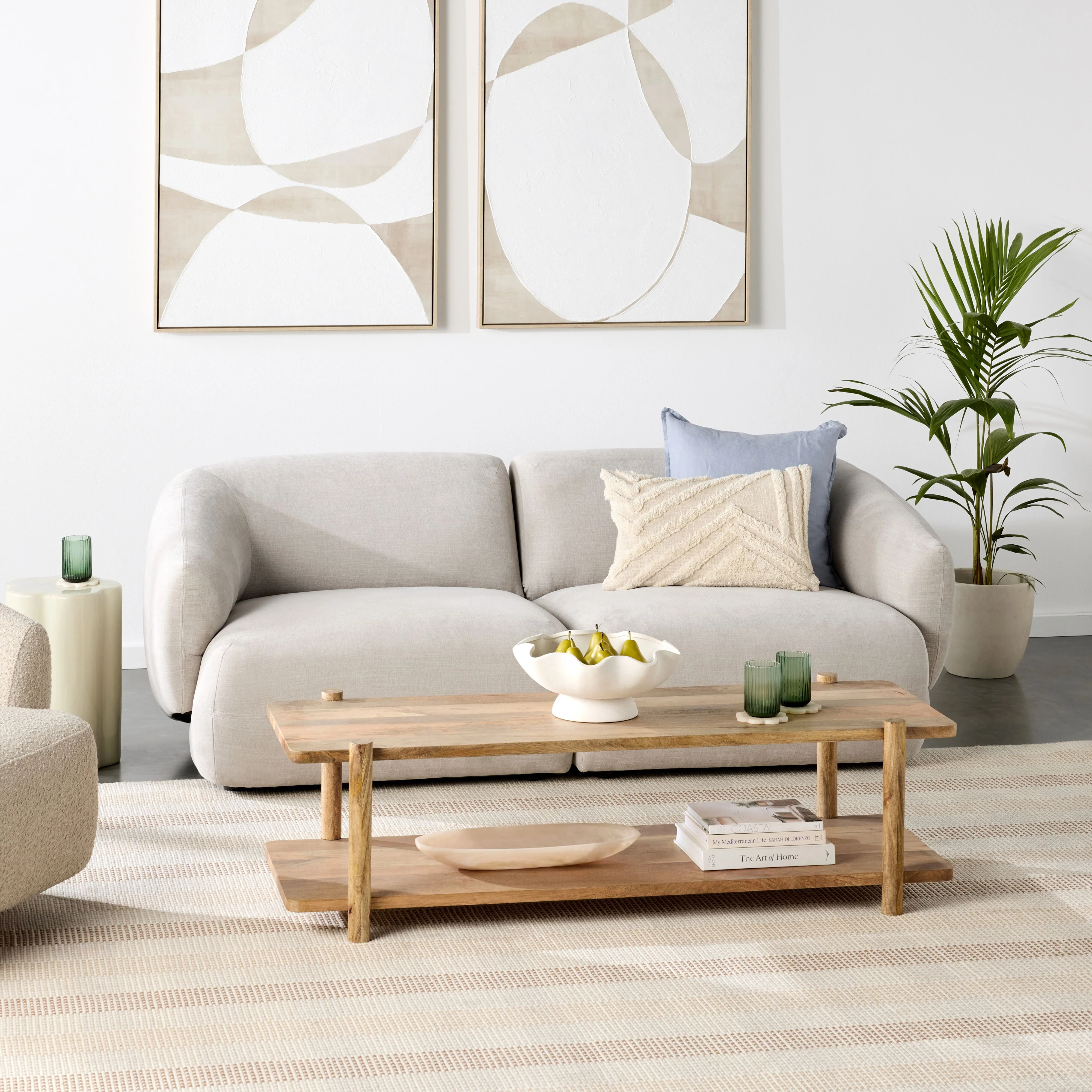 Como 2 Seater Sofa Pearl - Image 8