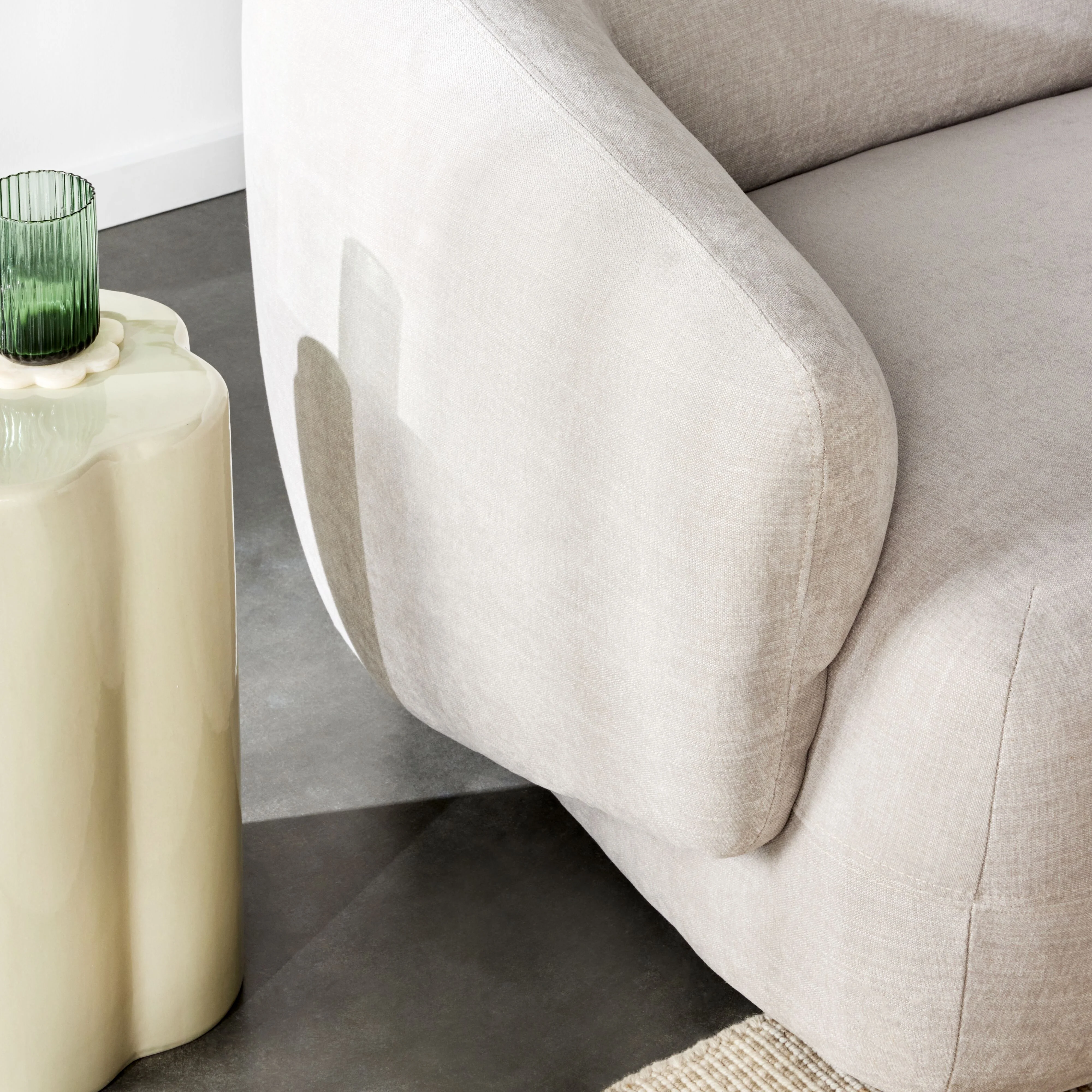 Como 2 Seater Sofa Pearl - Image 9