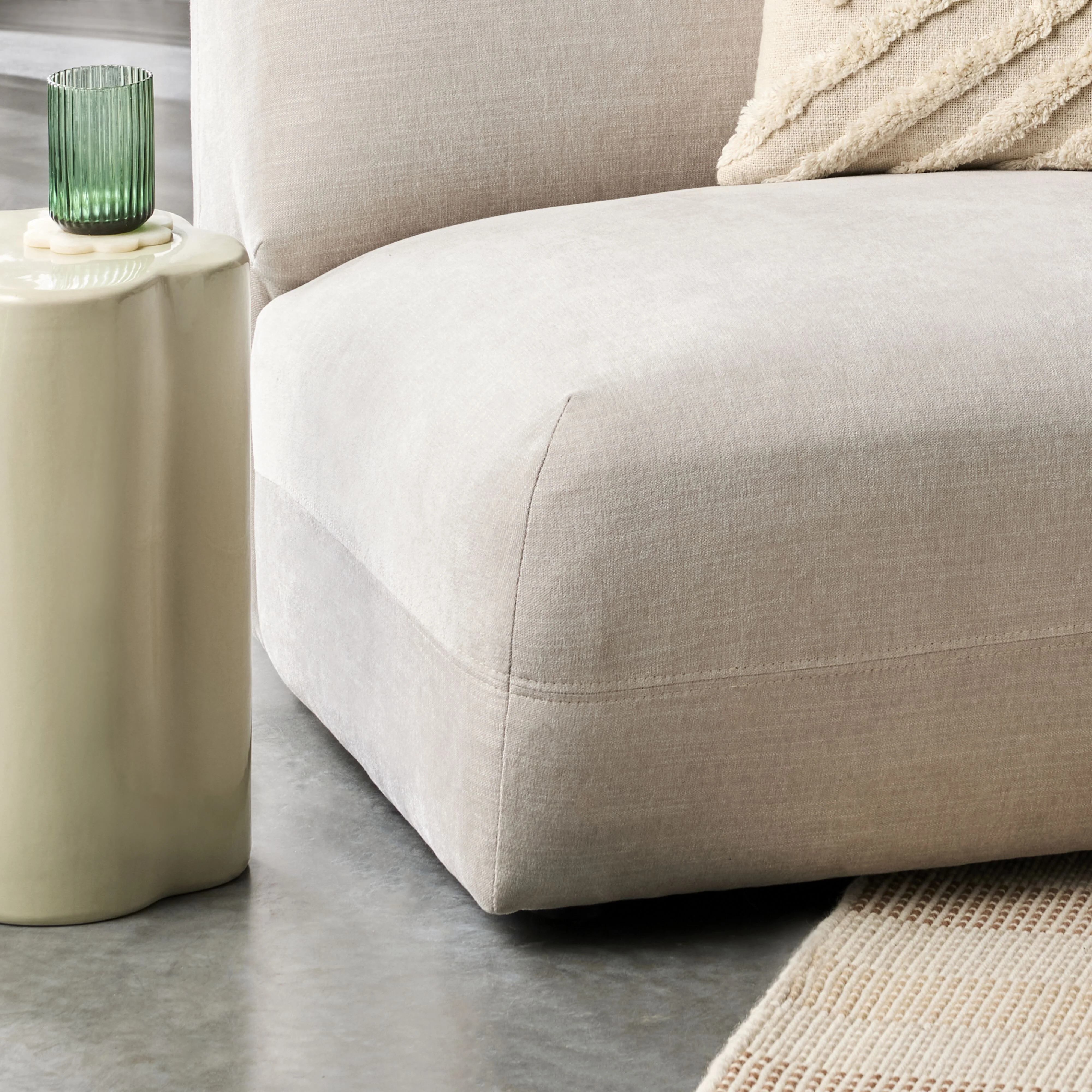 Como Armless Sofa Pearl - Image 7