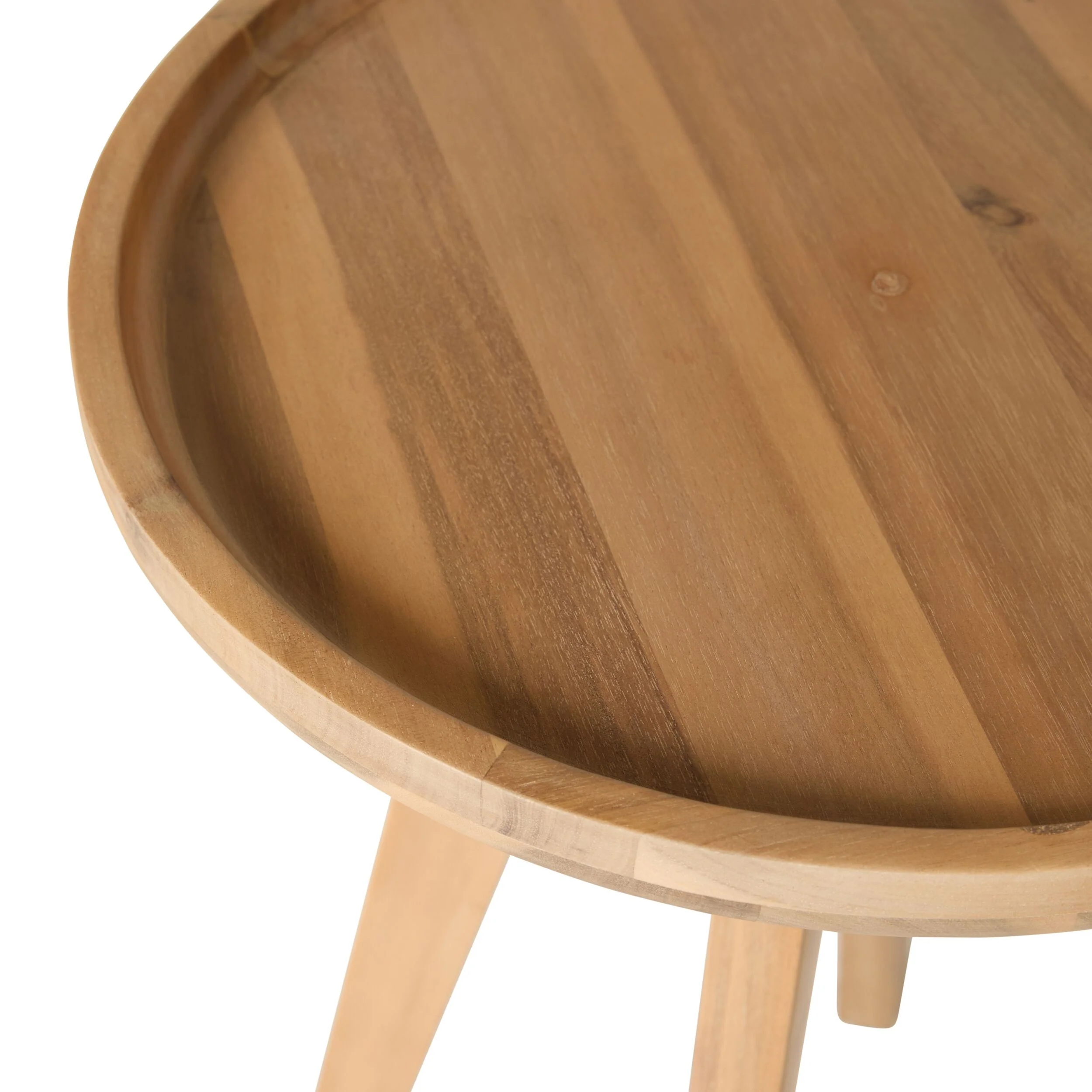 Cooper Acacia Round Side Table 40cm - Image 2