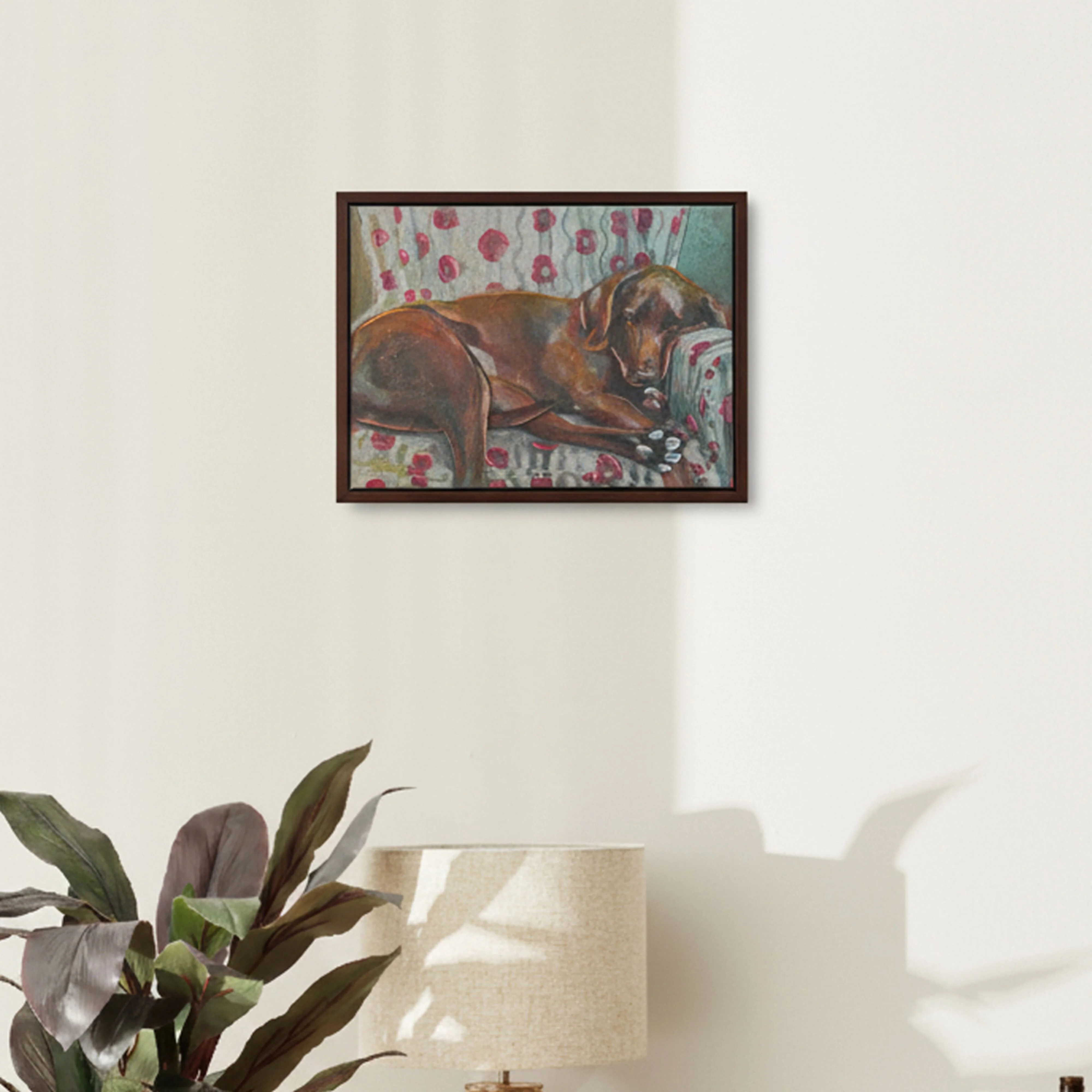Couch Companions Vizsla Framed Textured Print 40x30cm - Image 7