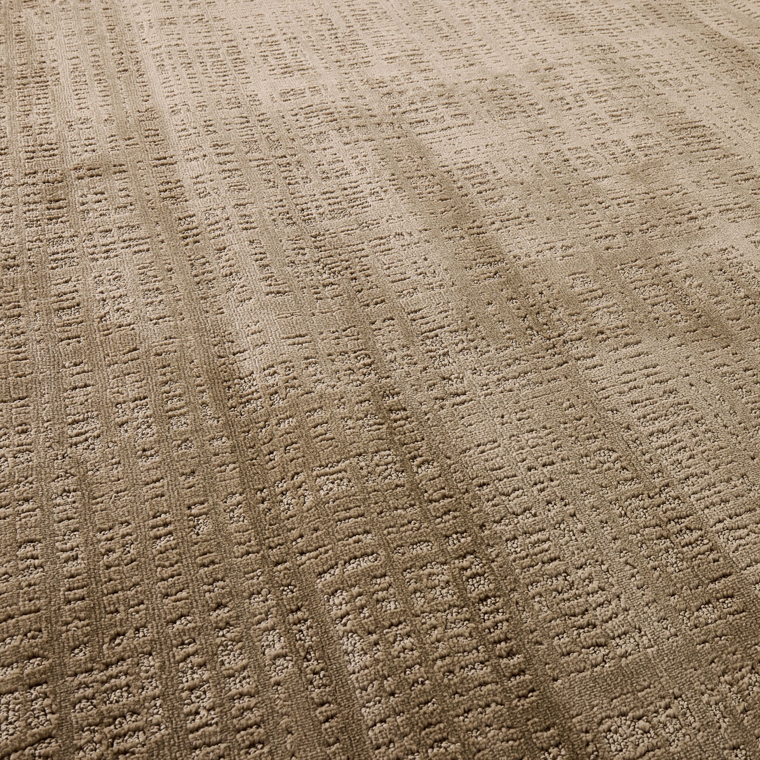 Crosshatch Handtufted Rug Caramel 160x240cm - Image 2