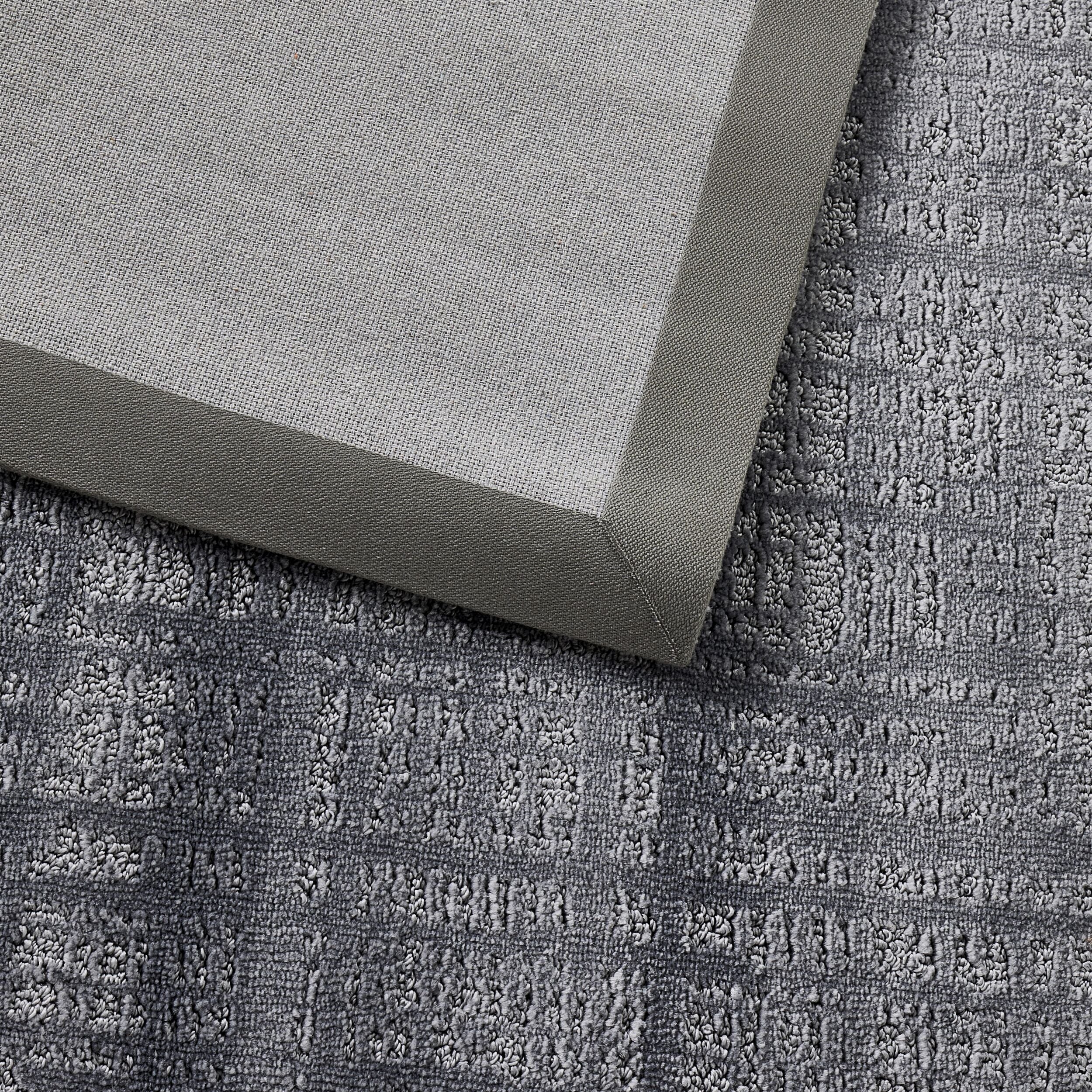 Crosshatch Handtufted Rug Smoke 160x240cm - Image 3