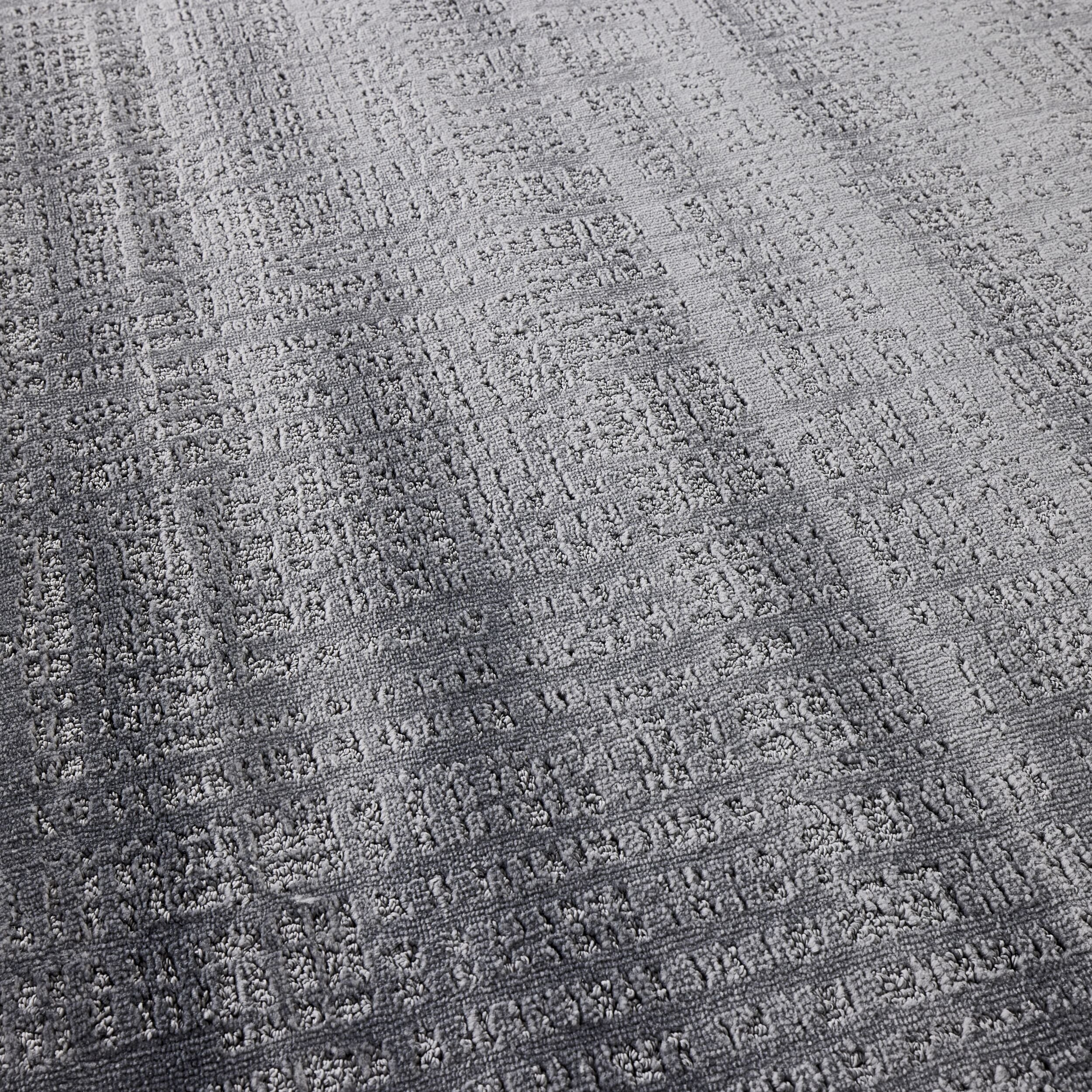 Crosshatch Handtufted Rug Smoke 200x300cm - Image 2