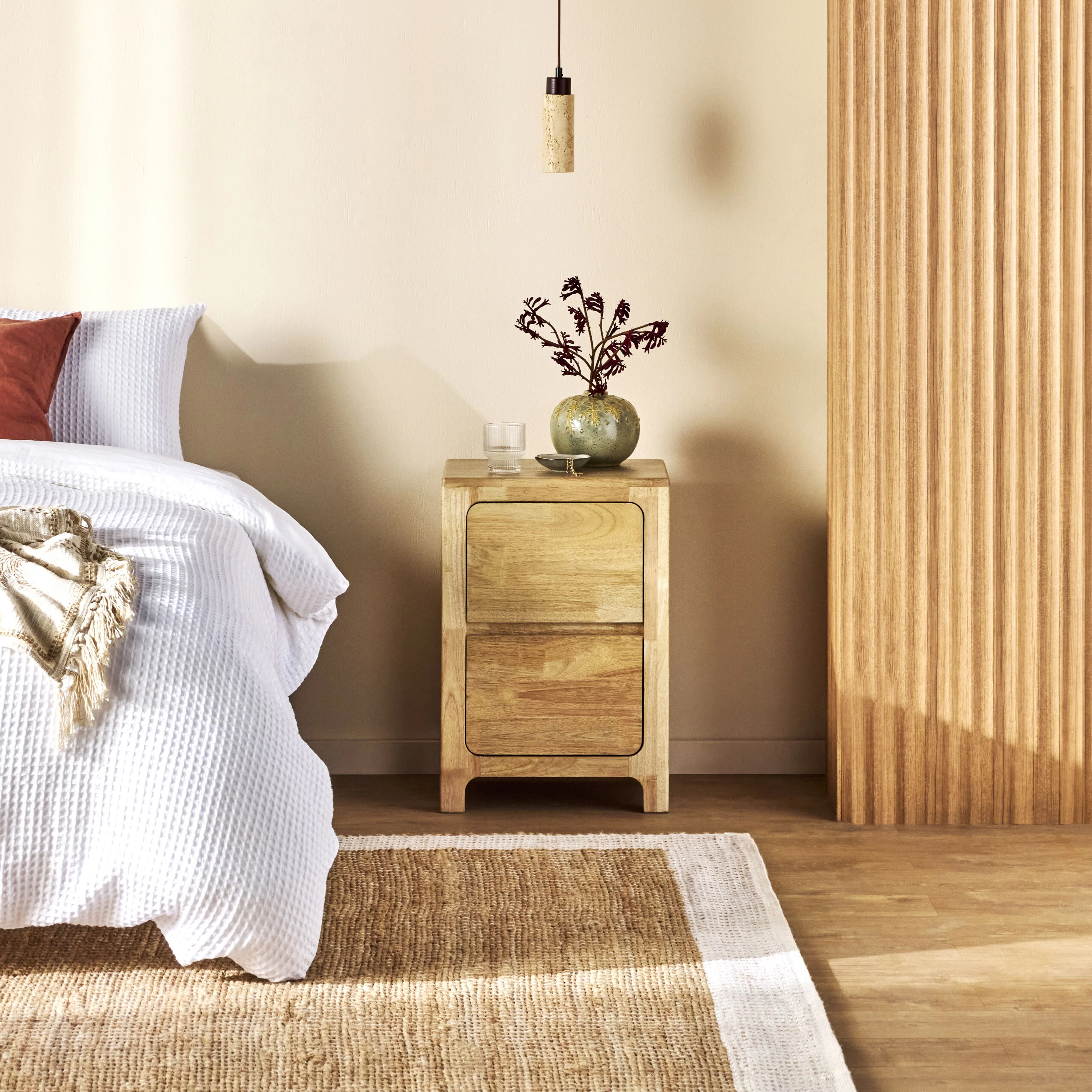 Curve 2 Drawer Bedside - Image 8