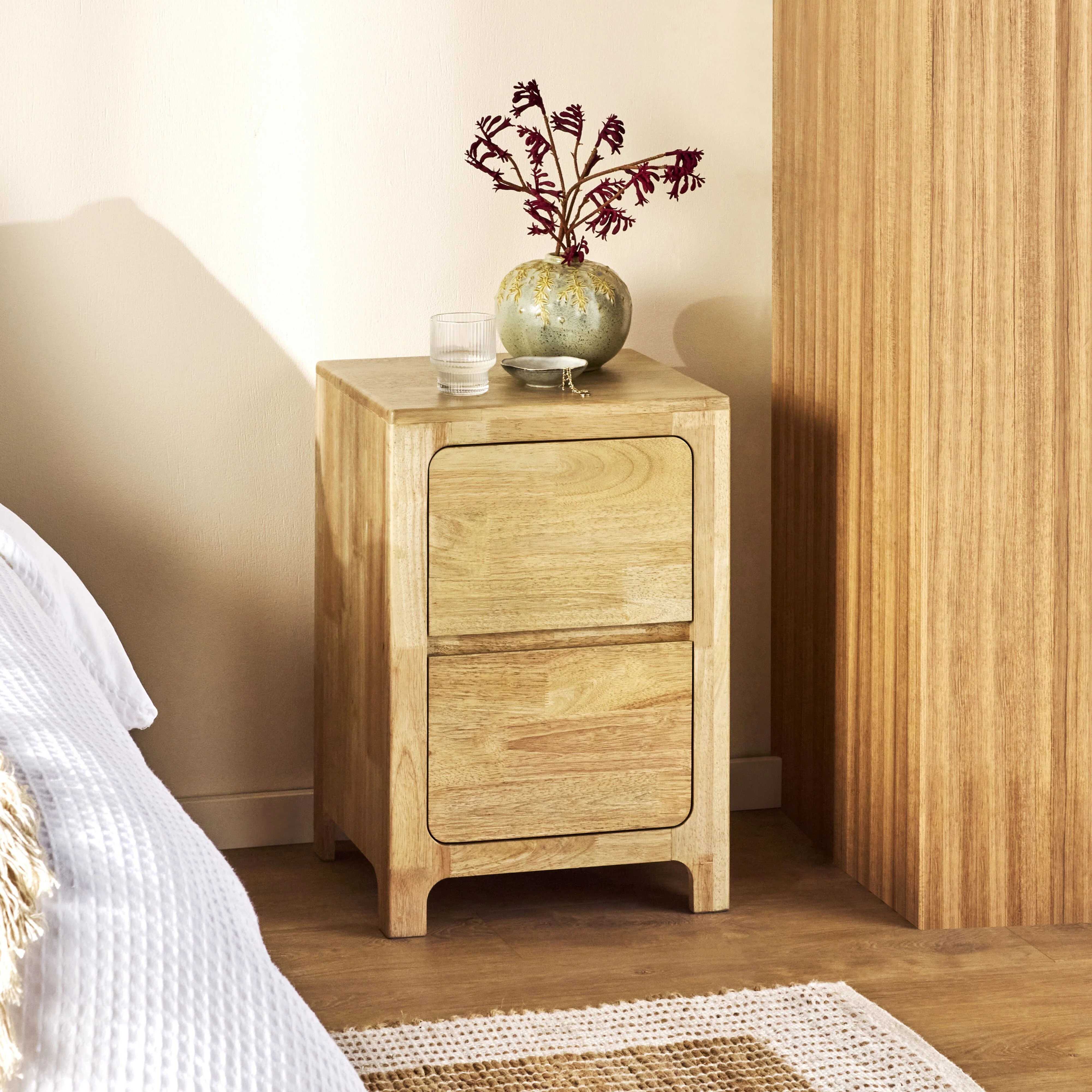 Curve 2 Drawer Bedside - Image 9
