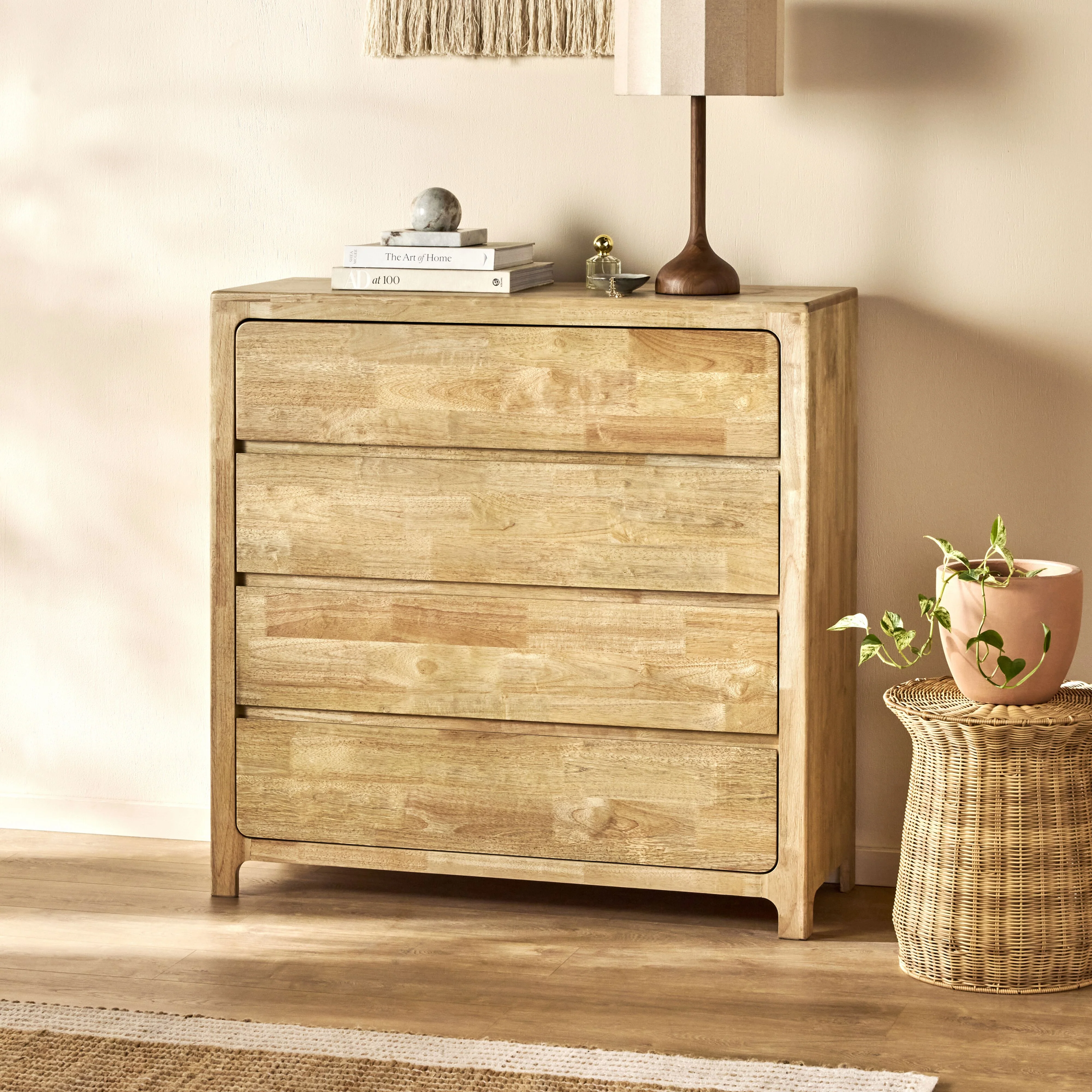 Curve 4 Drawer Tall Boy - Image 9