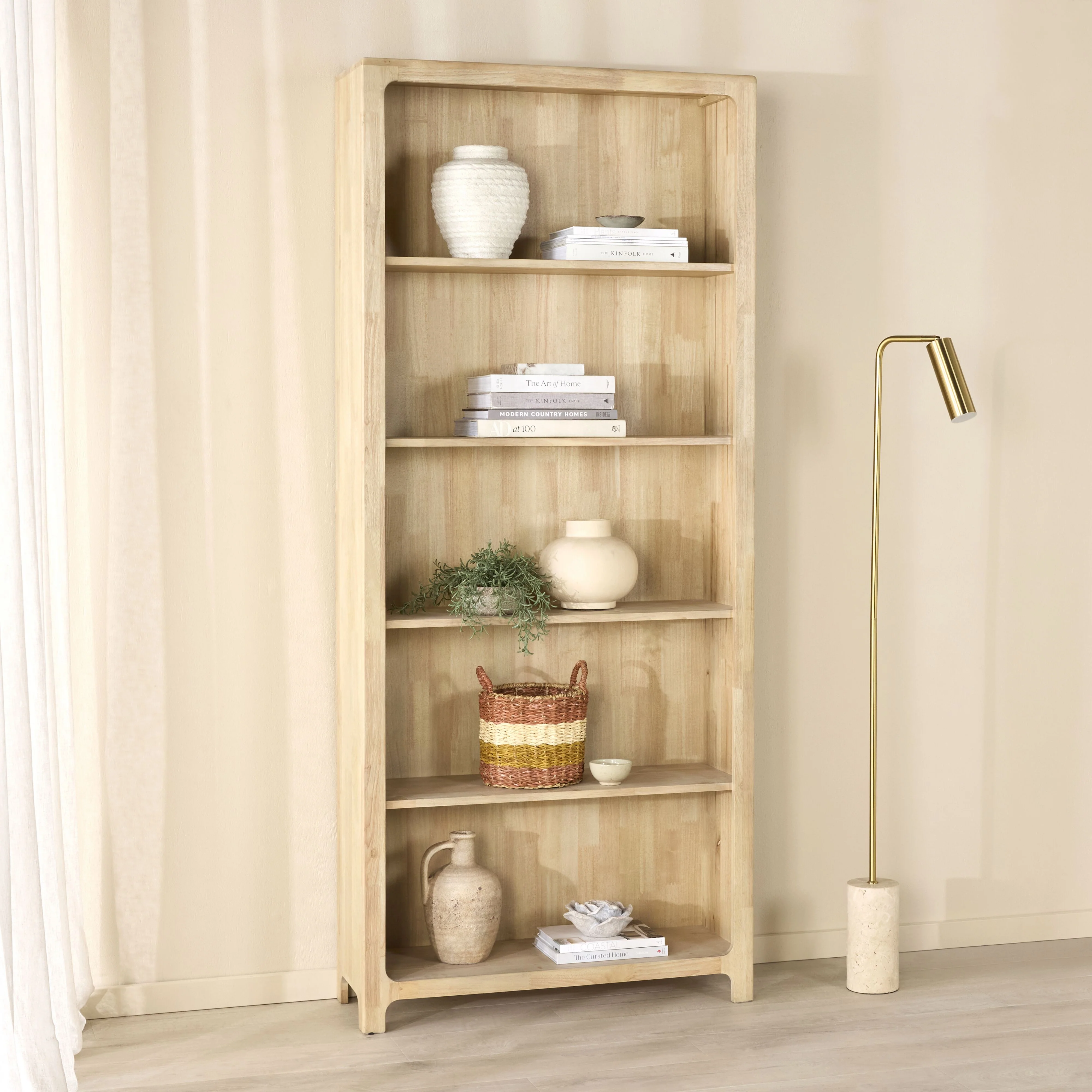 Curve Bookcase 90 x 210cm - Image 9