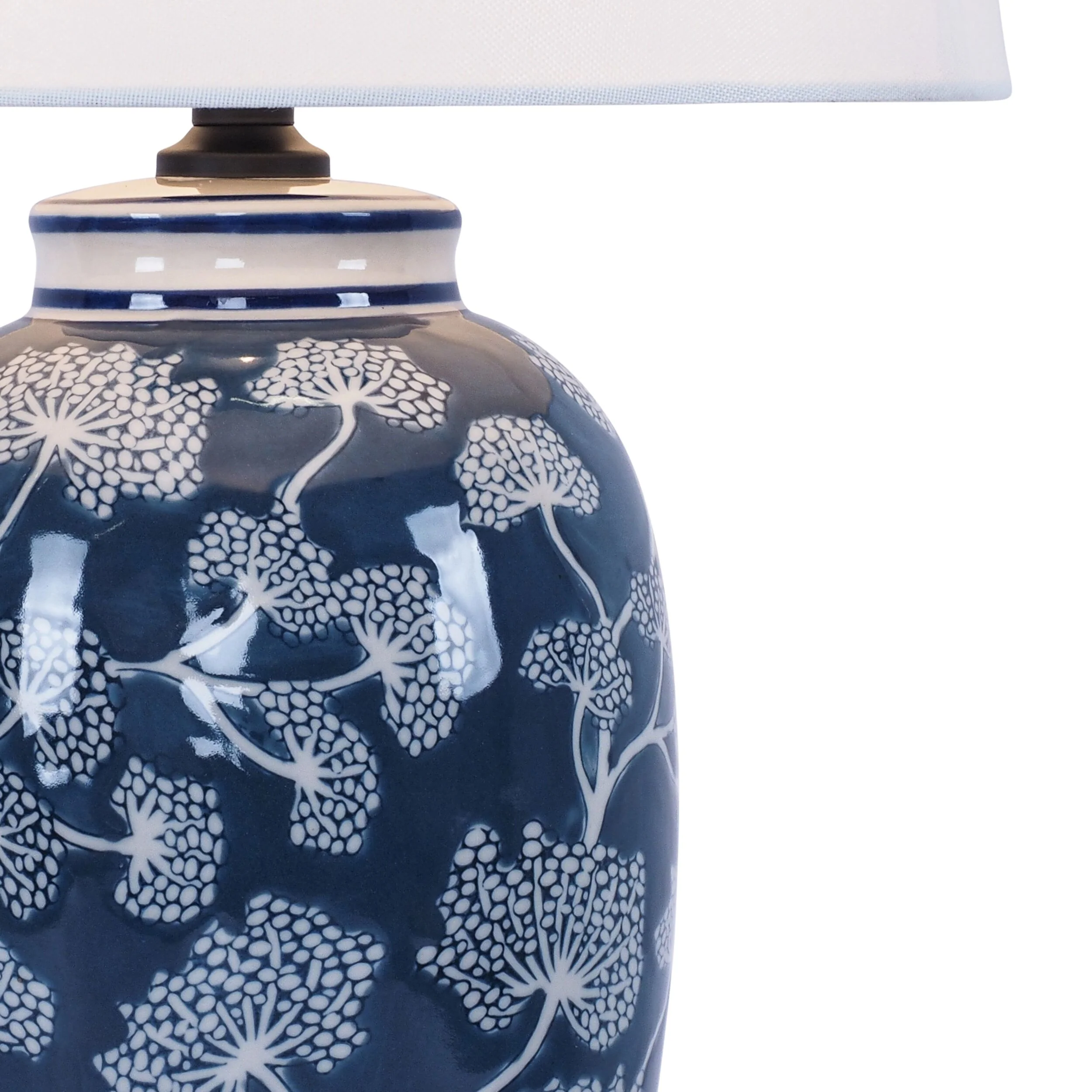 Dandelion Ceramic Jar Table Lamp 55cm - Image 3