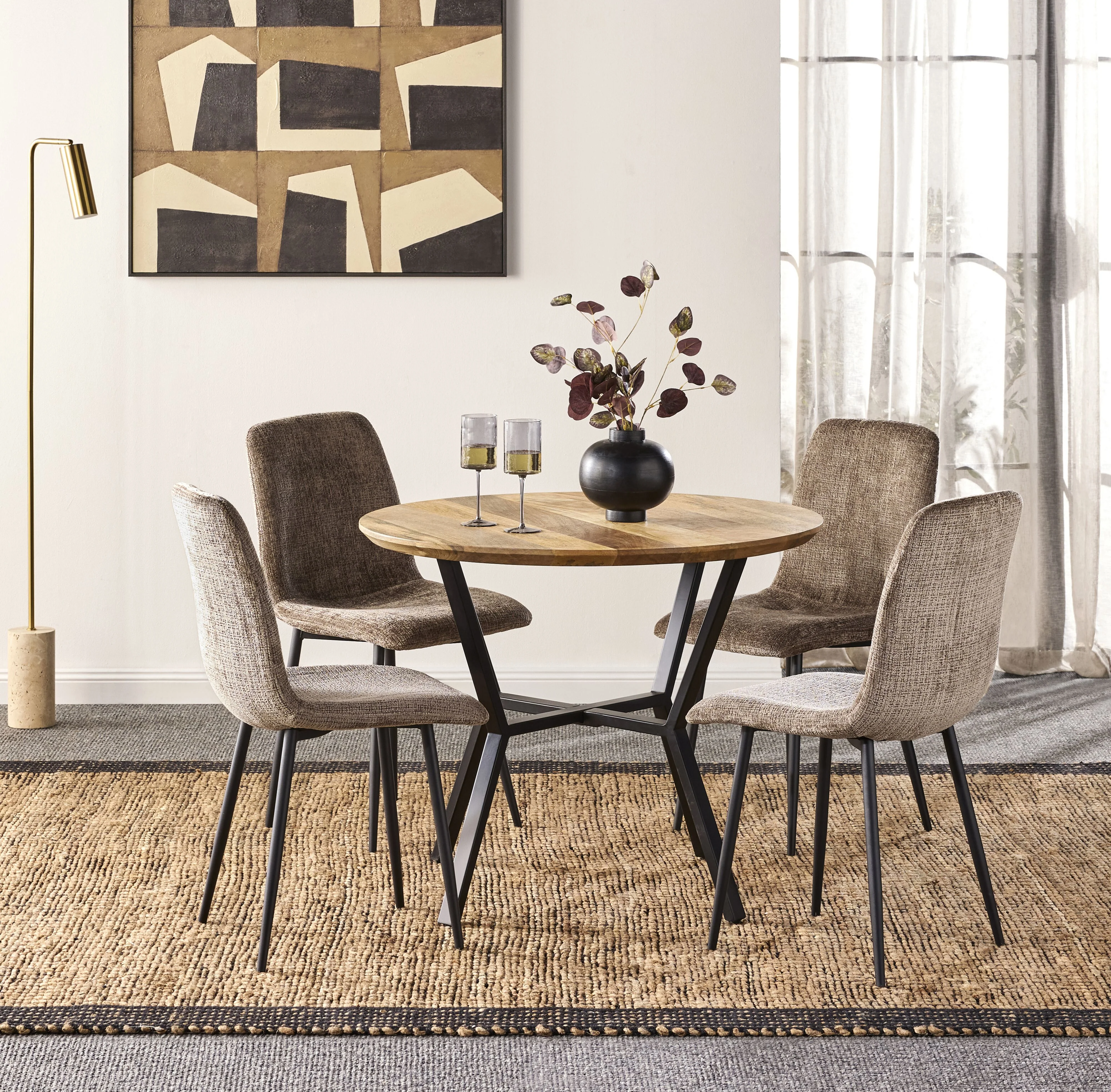 Darby Dining Chair Mink - Image 7