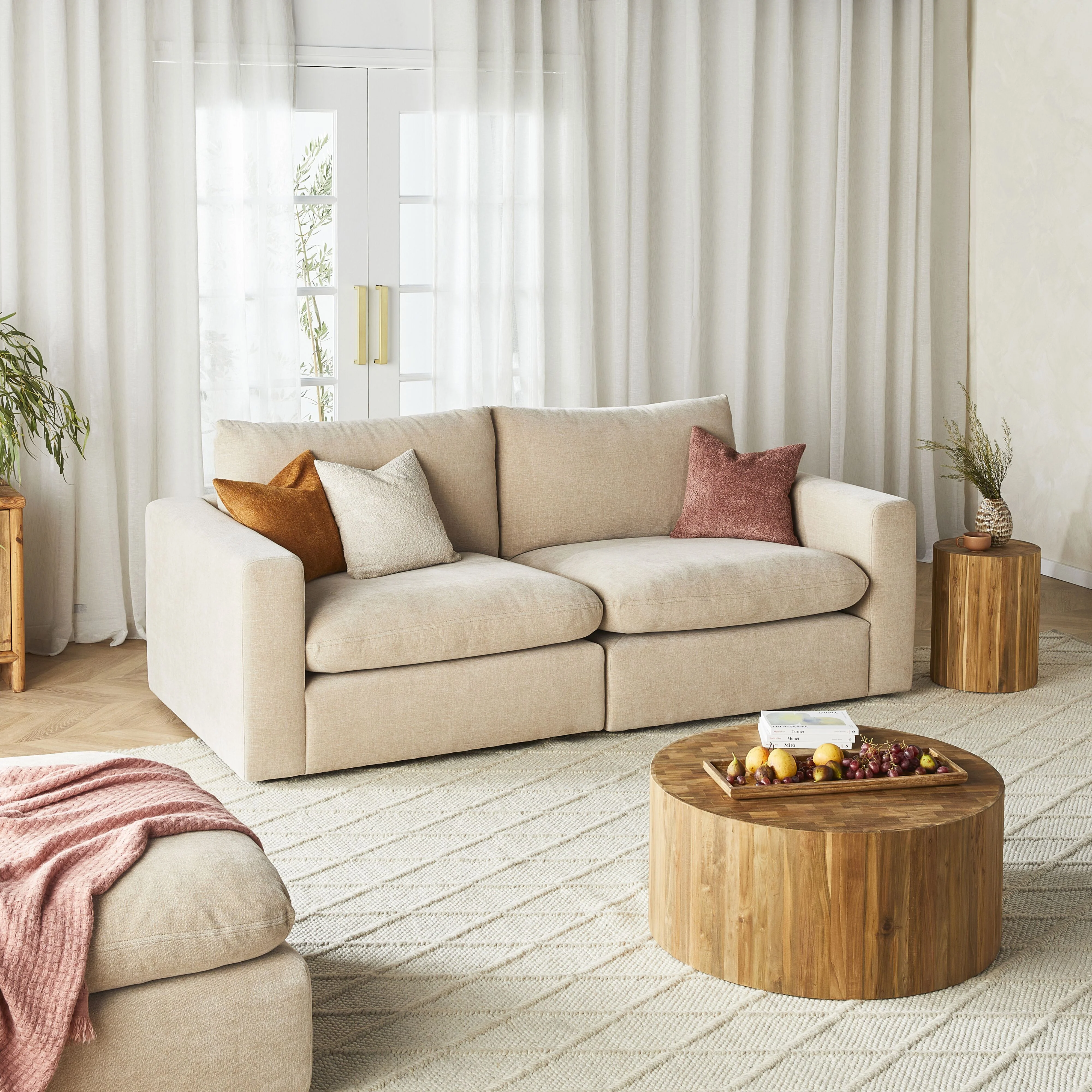 Darcie 2 Seater Sofa Serenity Tortilla - Image 10