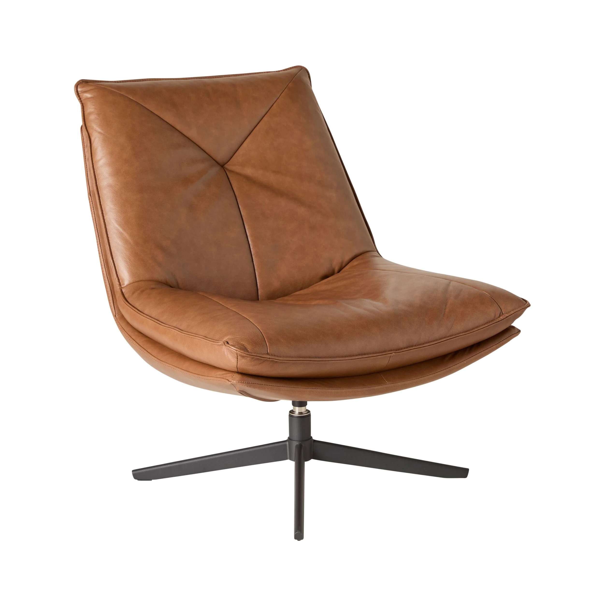 Dean Swivel Chair Dakota Vintage Saddle - Image 2