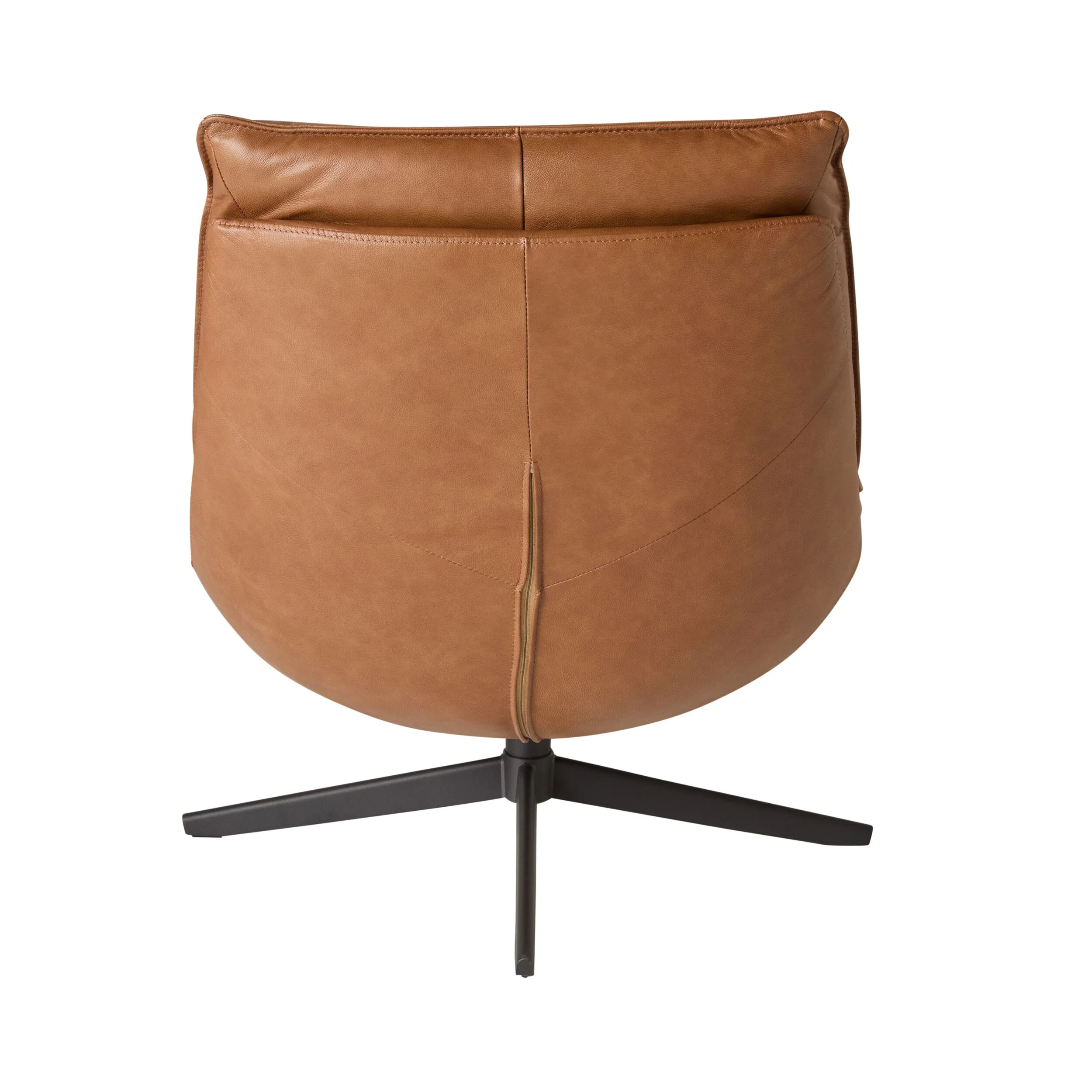 Dean Swivel Chair Dakota Vintage Saddle - Image 4